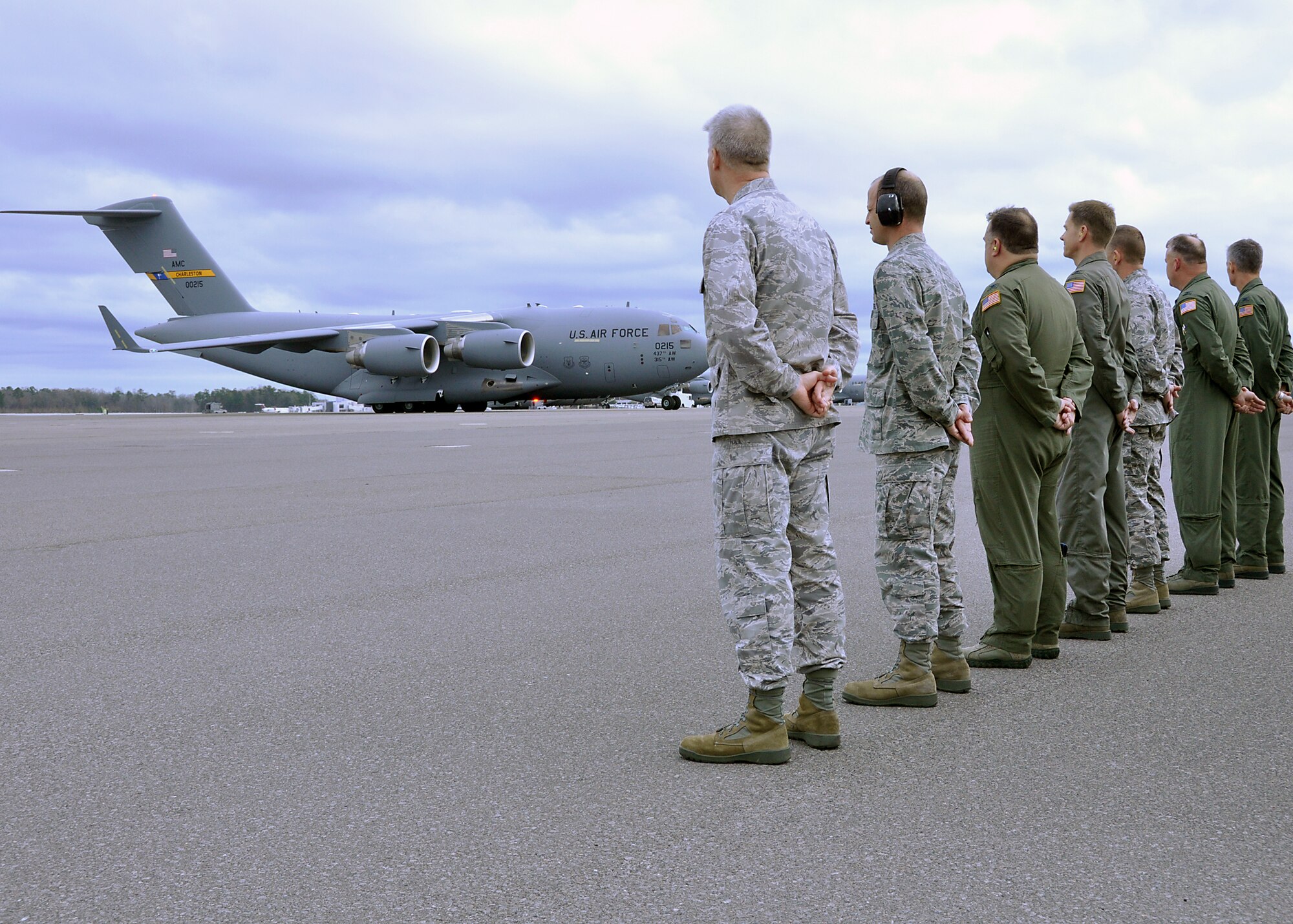 The 315th Airlift Wing at Joint Base Charleston received the latest C-17 to the base’s fleet January 26. (U.S. Air Force photo by 1st Lt. Joe Simms)