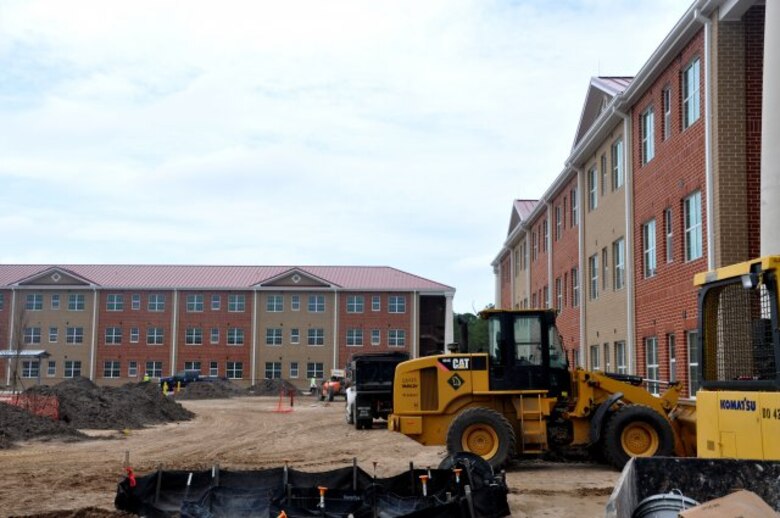 The U.S. Army Corps of Engineers Savannah District manages an extensive military construction program at Army and Air Force installations in Georgia and North Carolina. Pictured here is a barracks construction project for the 4th Infantry Brigade Combat Team at Fort Stewart, Ga. The Operation Warfighter internship program provides eligible Warriors in Transition with valuable on-the-job training in engineering and construction management as part of the Corps of Engineers military construction program.