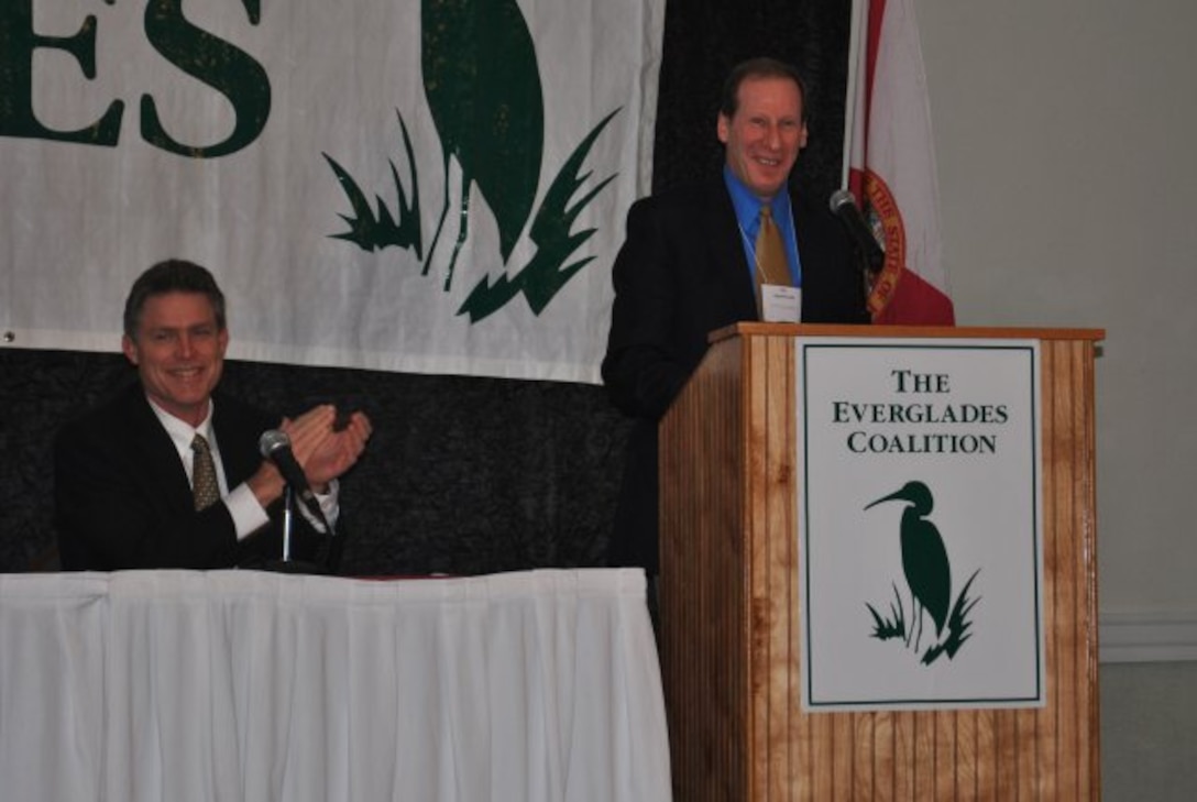 STUART, Fla. — Stu Appelbaum, Chief of the U.S. Army Corps of Engineers Jacksonville District's Planning and Policy Division, spoke as a panelist on the "Expediting Return on Restoration Investments through the Central Everglades Planning Process" plenary session Jan. 6, 2012.