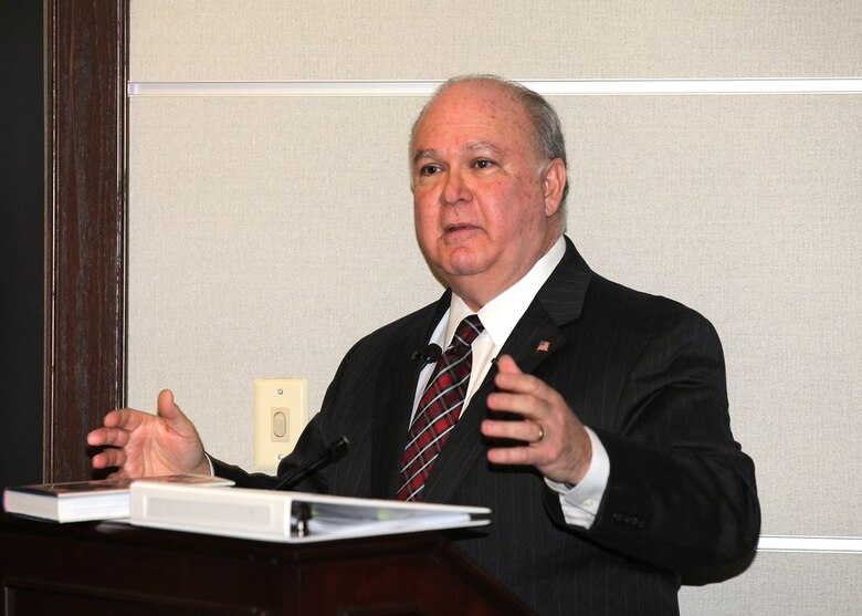 WASHINGTON, D.C — The Honorable Dr. Joseph W. Westphal, under secretary of the U.S. Army, gives a keynote speech during the U.S. Army Corps of Engineers Leaders Conference here, Jan. 24, 2012. Westphal discussed his perspectives on the future of the U.S. Army.