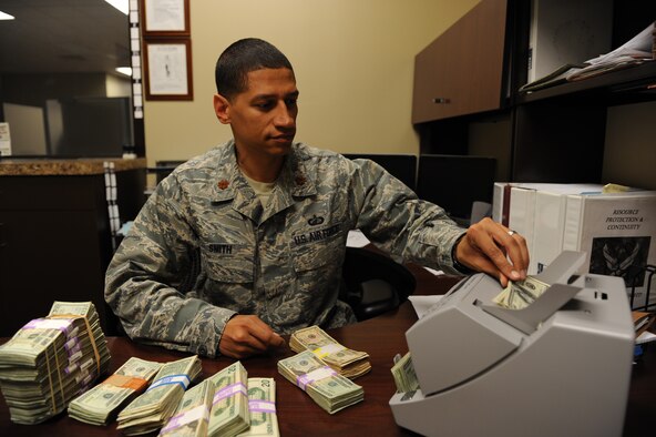 Maj. Anthony Smith earned the title of 4th Fighter Wing 2011 Field Grade Officer of the Year during a ceremony at Seymour Johnson Air Force Base, N.C., Jan. 28, 2012. Smith is the 4th Comptroller Squadron commander. (U.S. Air Force photo/Staff Sgt. Courtney Richardson)