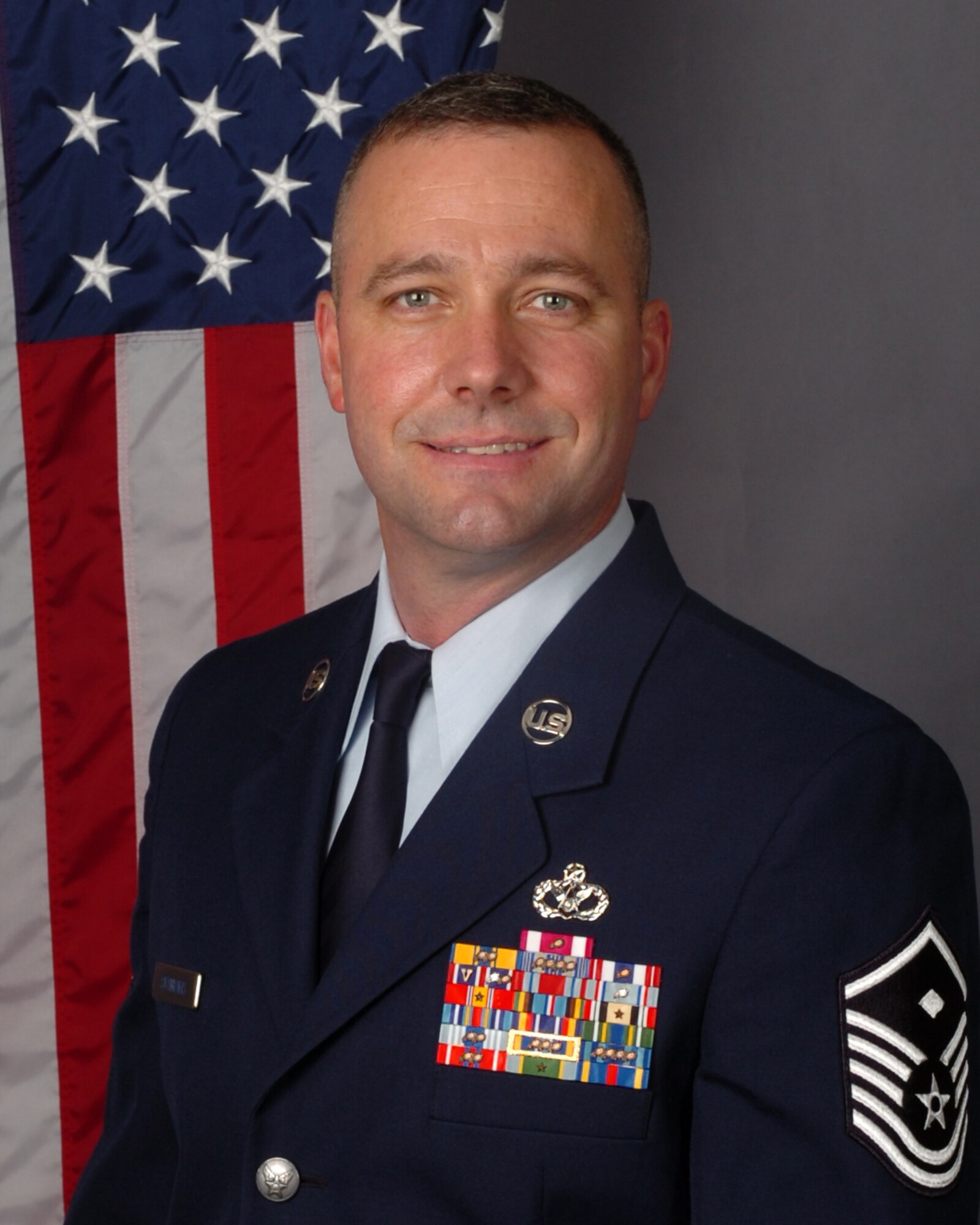 Master Sgt. Matthew Stathakis earned the title of 4th Fighter Wing 2011 First Sergeant of the Year during a ceremony at Seymour Johnson Air Force Base, N.C., Jan. 28, 2012. Stathakis works at the 4th Medical Group. (Courtesy photo)