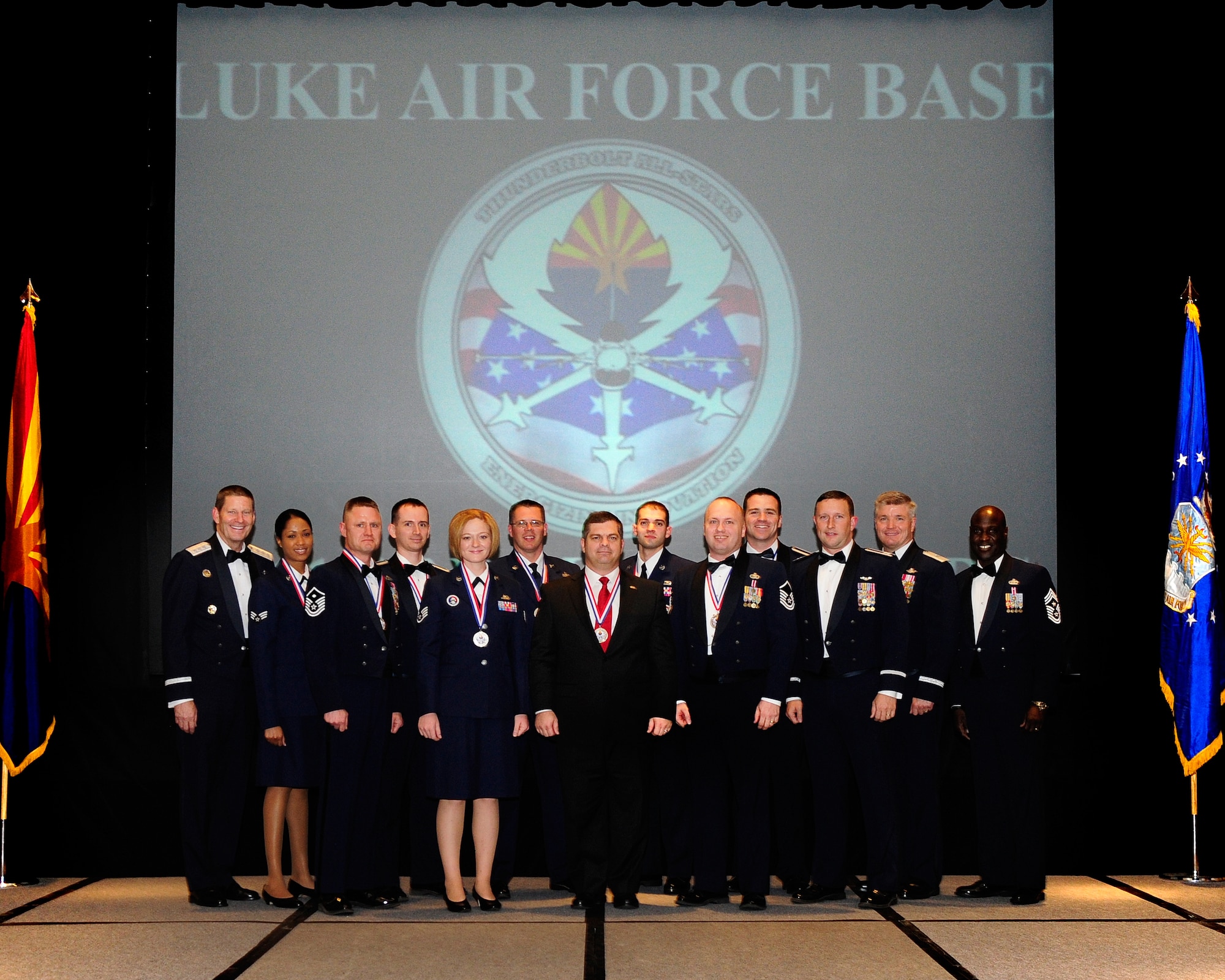 The 2011 Luke Air Force Base Annual Awards Winners (U.S. Air Force photo by Staff Sgt. Jason Colbert)