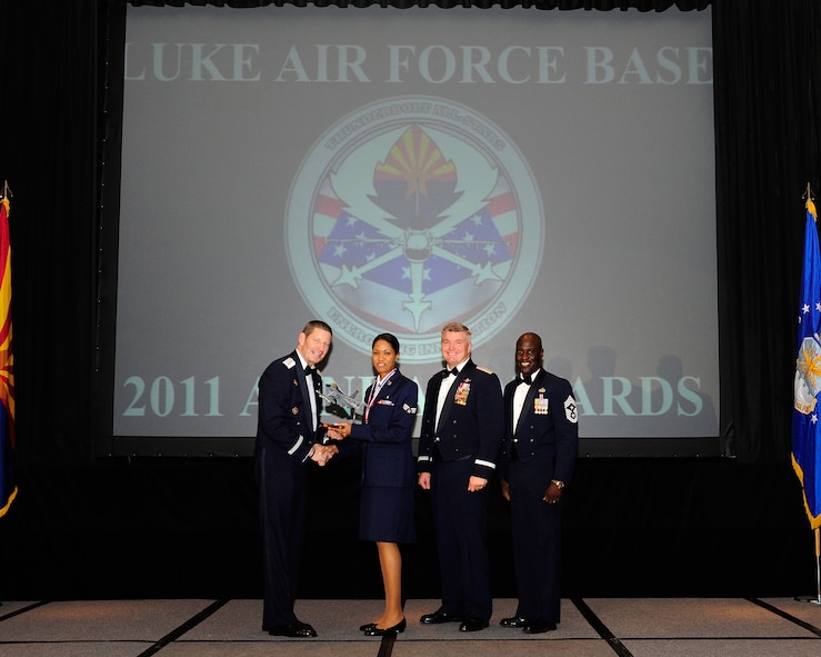 Senior Airman Jazzema Farris, 56th Fighter Wing Airman of the year. (U.S. Air Force photo by Staff Sgt. Jason Colbert)