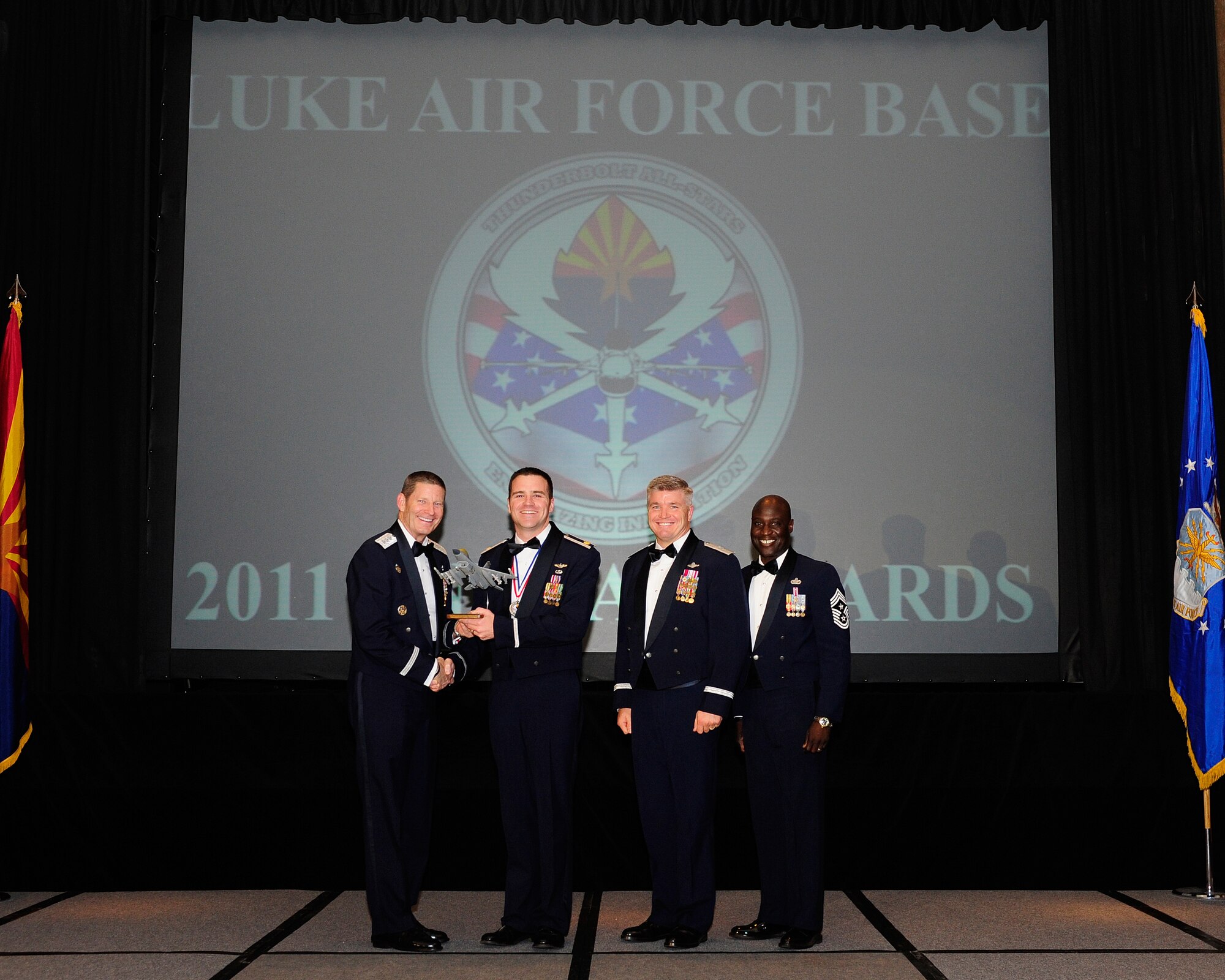 Maj. Matthew Chisam, 56th Fighter Wing field grade officer of the year (U.S. Air Force photo by Staff Sgt. Jason Colbert)