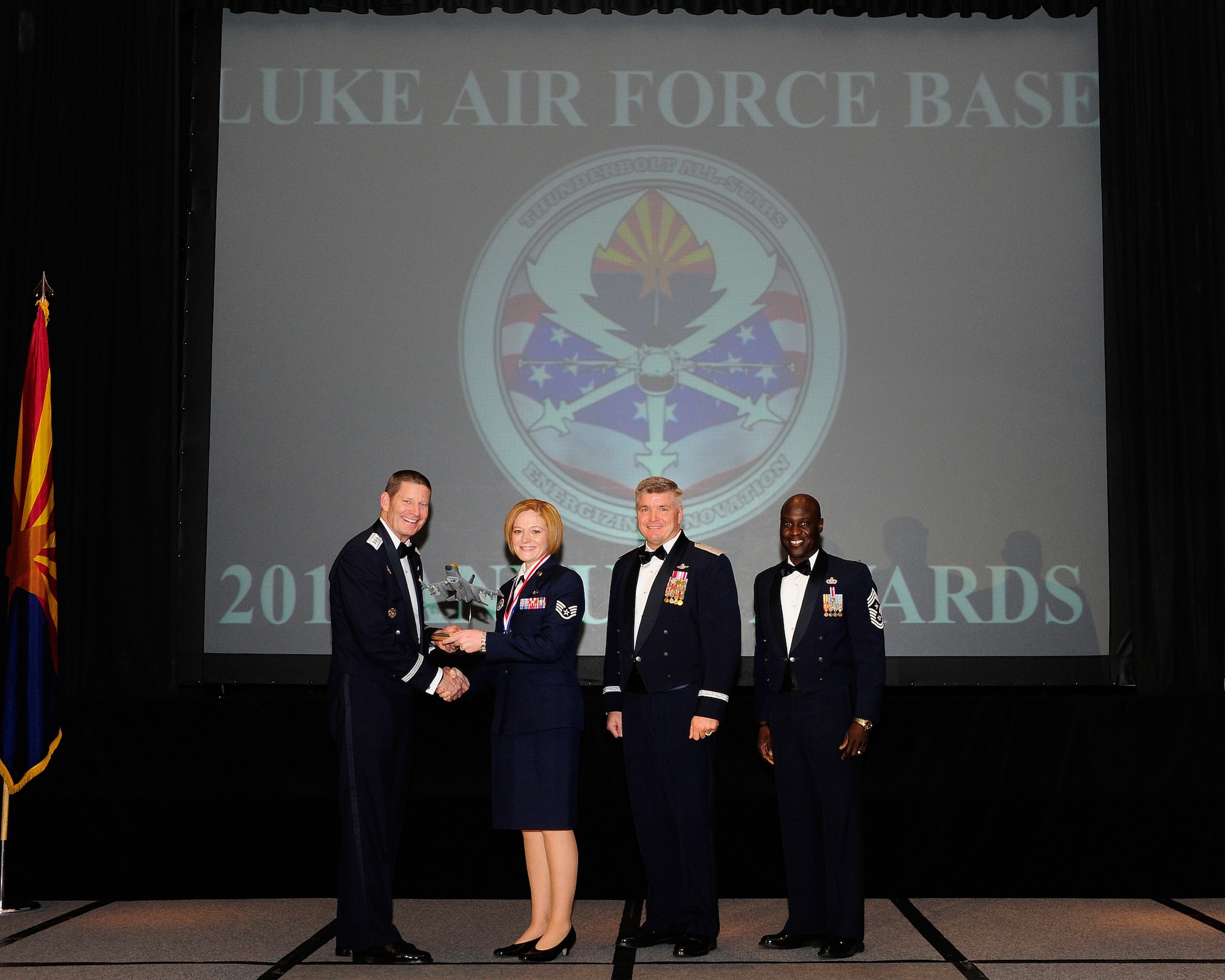 Staff Sgt Krystal Hughes, Ceremonial Honor Guardsman of the year(U.S. Air Force photo by Staff Sgt. Jason Colbert)