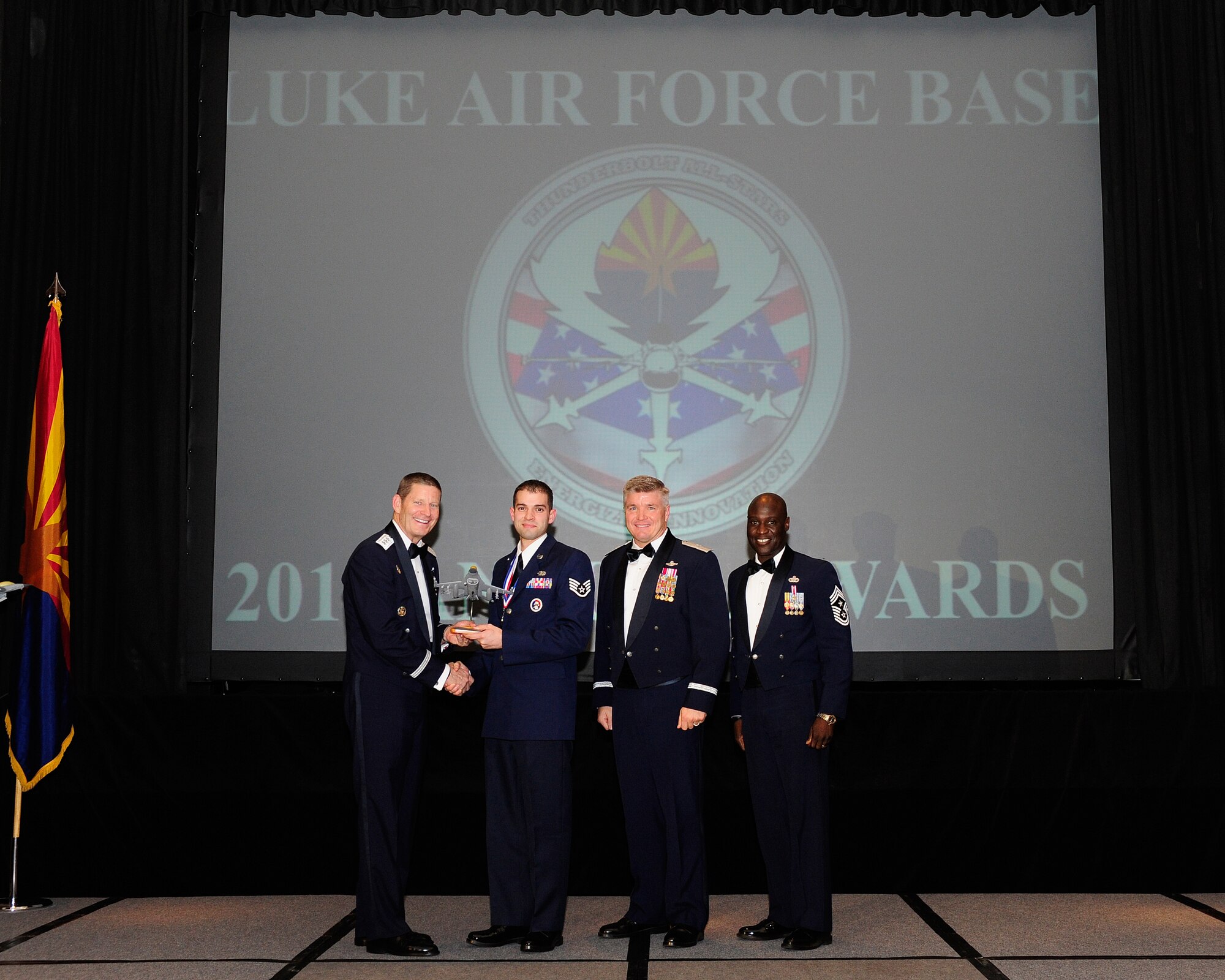 Staff Sgt Daniel Bays, Ceremonial Honor Guard Program Manager of the year (U.S. Air Force photo by Staff Sgt. Jason Colbert)