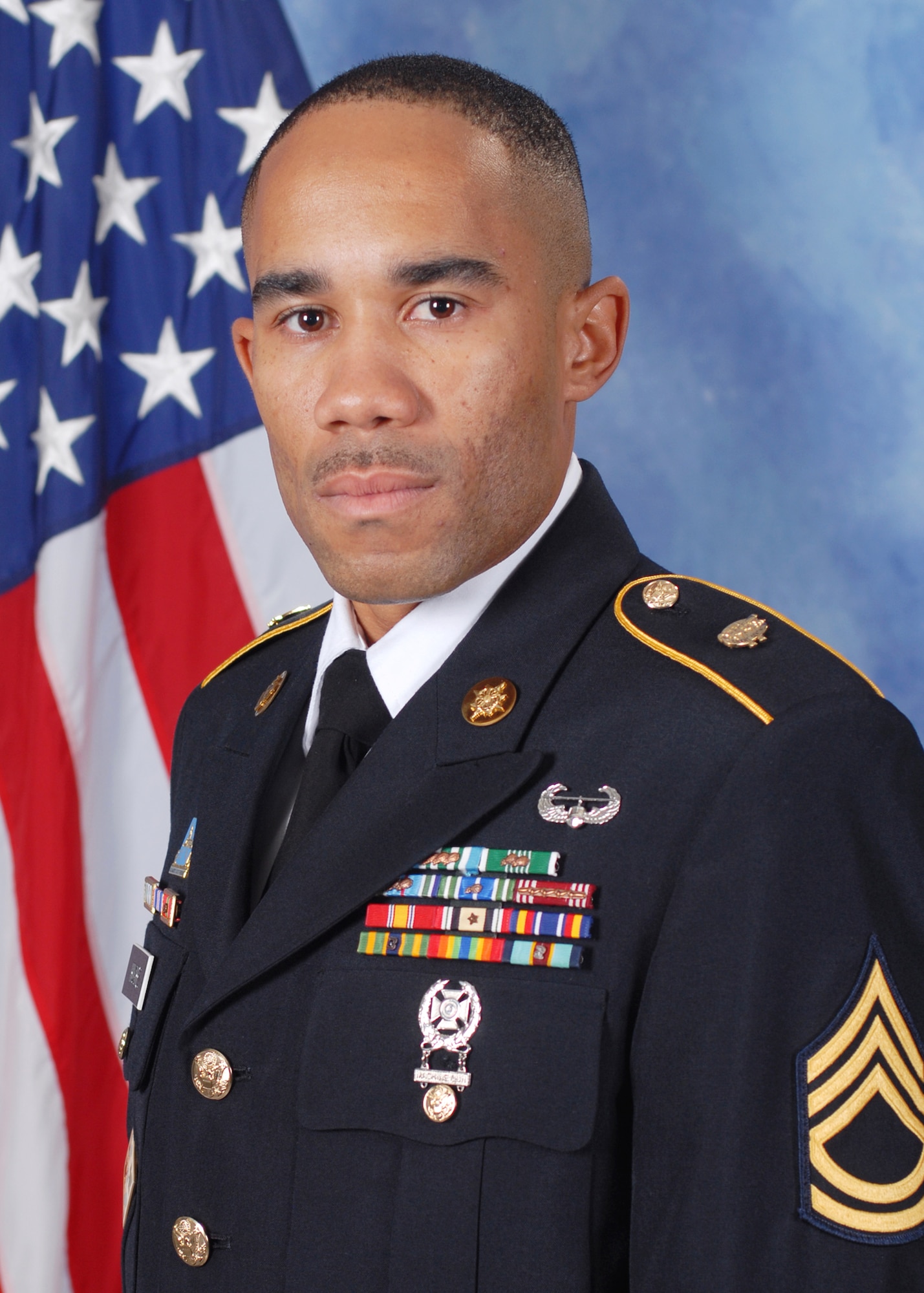 GOODFELLOW AIR FORCE BASE, Texas -- Army Sgt. 1st Class Jamal Hughes, 344th Military Intelligence Battalion, is the Team Goodfellow 2011 Army Senior NCO of the Year. The annual awards program recognizes military and civilian personnel who compete in 25 categories for their significant contributions to the 17th TRW, the community and the mission. (U.S. Air Force photo/Lou Czarnecki) 