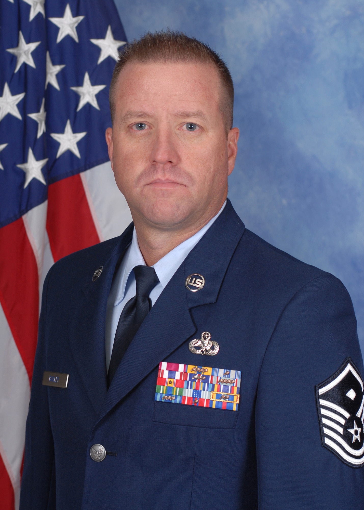 GOODFELLOW AIR FORCE BASE, Texas -- Master Sgt. James Baxley, 17th Medical Group, is the 17th Training Wing 2011 First Sergeant of the Year. The annual awards program recognizes military and civilian personnel who compete in 25 categories for their significant contributions to the 17th TRW, the community and the mission. (U.S. Air Force photo/Lou Czarnecki) 