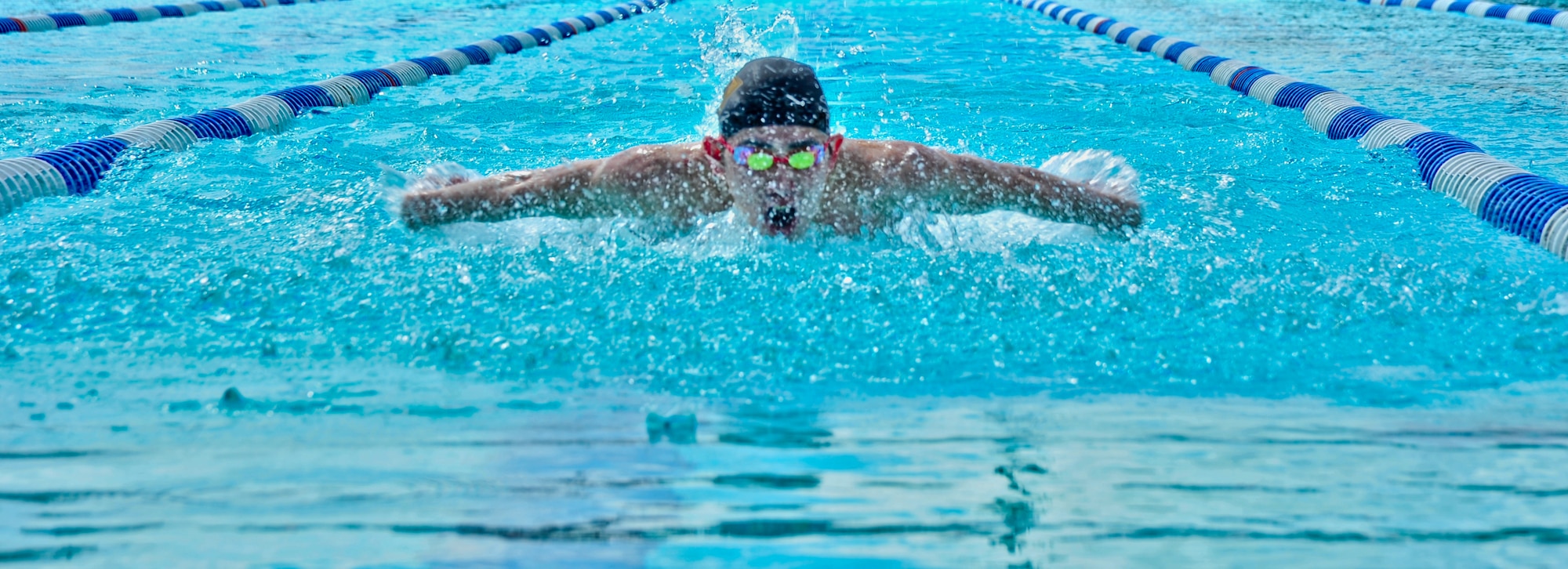 Andersen Marlin's Swim Team members, made up of Team Andersen youth from ages 6 to 18 years old, compete in a tournament Dec. 16.  (U.S. Air Force photo/Staff Sgt. Alexandre Montes)