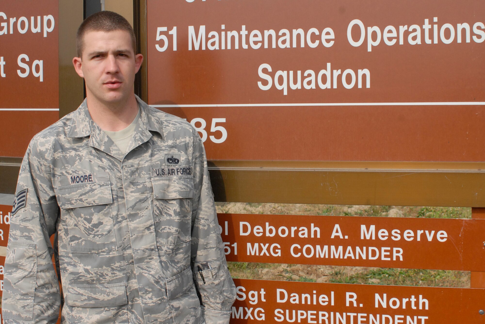 Staff Sgt. Michael Moore, 51st Maintenance Operations Squadron (Tech. Sgt. Eric Petosky)