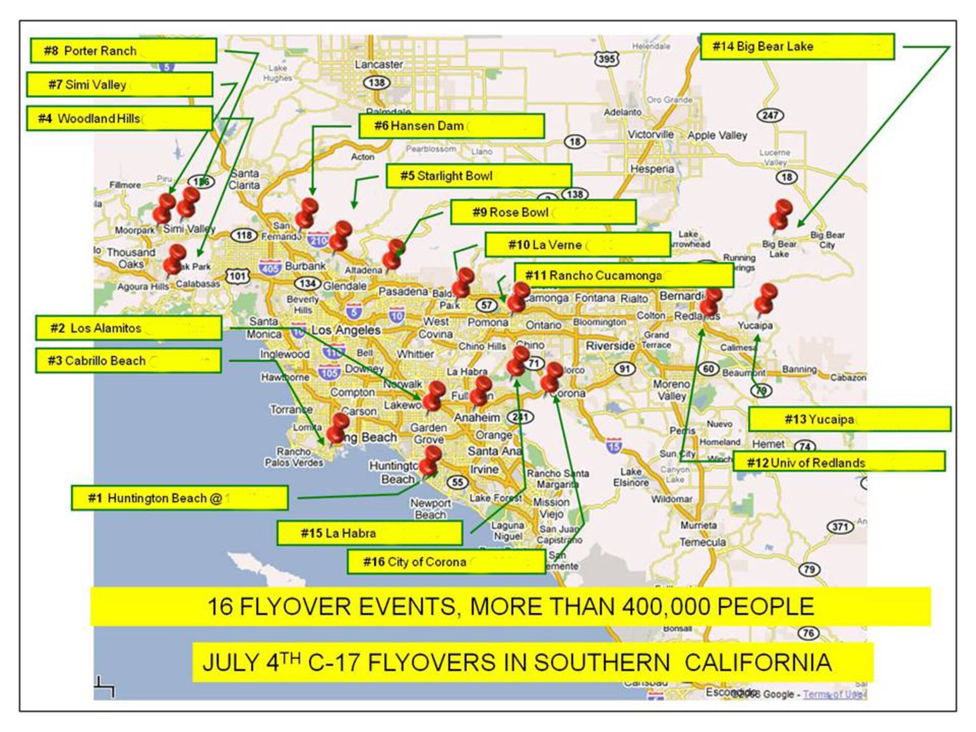March ARB C-17 flyovers for July 4th is a record