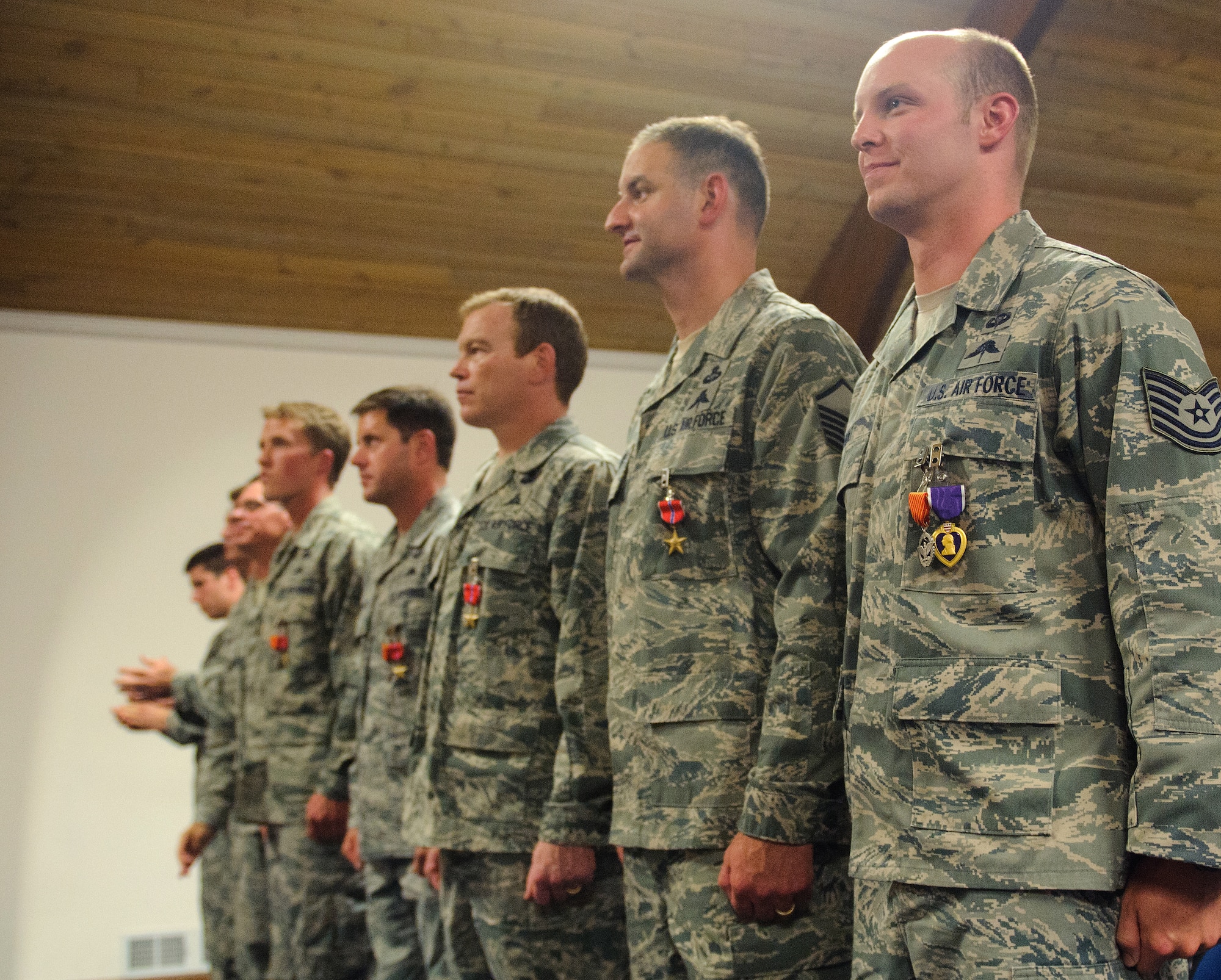 Commander of Air Force Special Operations presents Purple Heart ...
