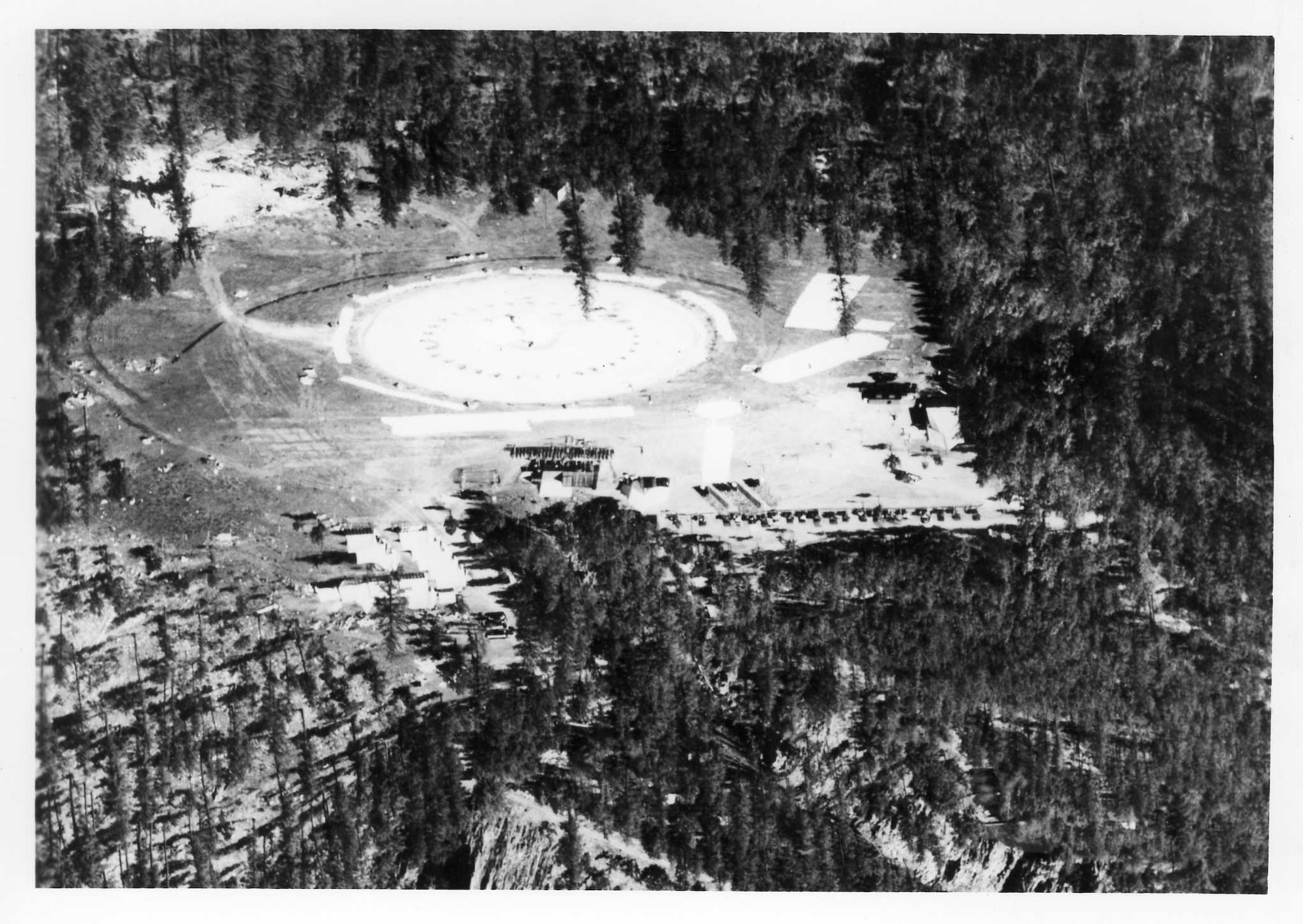 The Stratobowl launch site in the Black Hills area of Rapid City, S.D. has seen an estimated 30 balloon launches, including the liftoff of the Explorer I and II in the 1930s. The high-walled natural depression is about 200 meters wide and sits about 1.5 miles from Route 16 in Rapid City. (U.S. Air Force courtesy photo/Released)