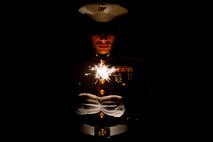Sgt. Geovanni Cruz, 28, from New Britain, Conn., celebrates Independence Day on July 4. Cruz is a motor transportation mechanic with Marine Wing Support Squadron 471.