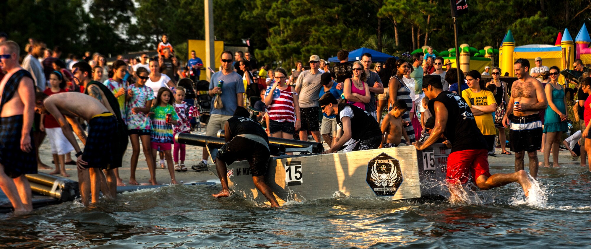 Cardboard boats will 'Keep Calm and Paddle On