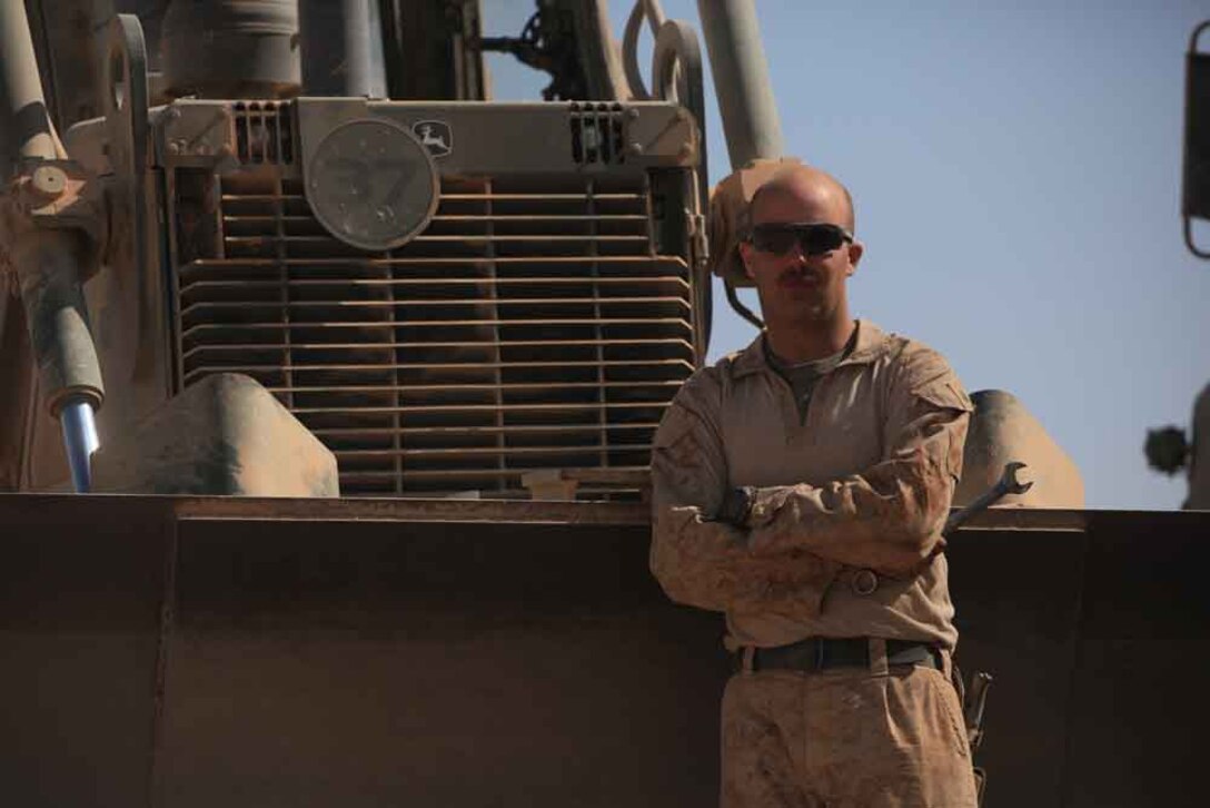 Corporal Christopher K. Wood, heavy equipment mechanic, 1st Combat Engineer Battalion, is the sole heavy equipment mechanic on Patrol Base Gherdai. Wood, a 30-year-old Jackson, Mich., native maintains every heavy equipment vehicle at the patrol base so the combat engineers can continue their mission.