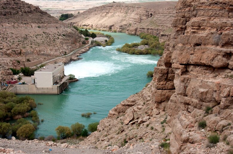 AFGHANISTAN — The Kajaki Reservoir serves as a holding tank for the Kajaki Dam power house, the supply of hydroelectric power for southern Afghanistan.