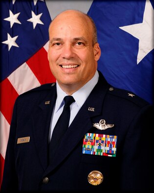 Brig. Gen. Michael Brewer took command of the 412th Test Wing, July 13, 2012. (U.S. Air Force photo by Rick Goodfriend)
