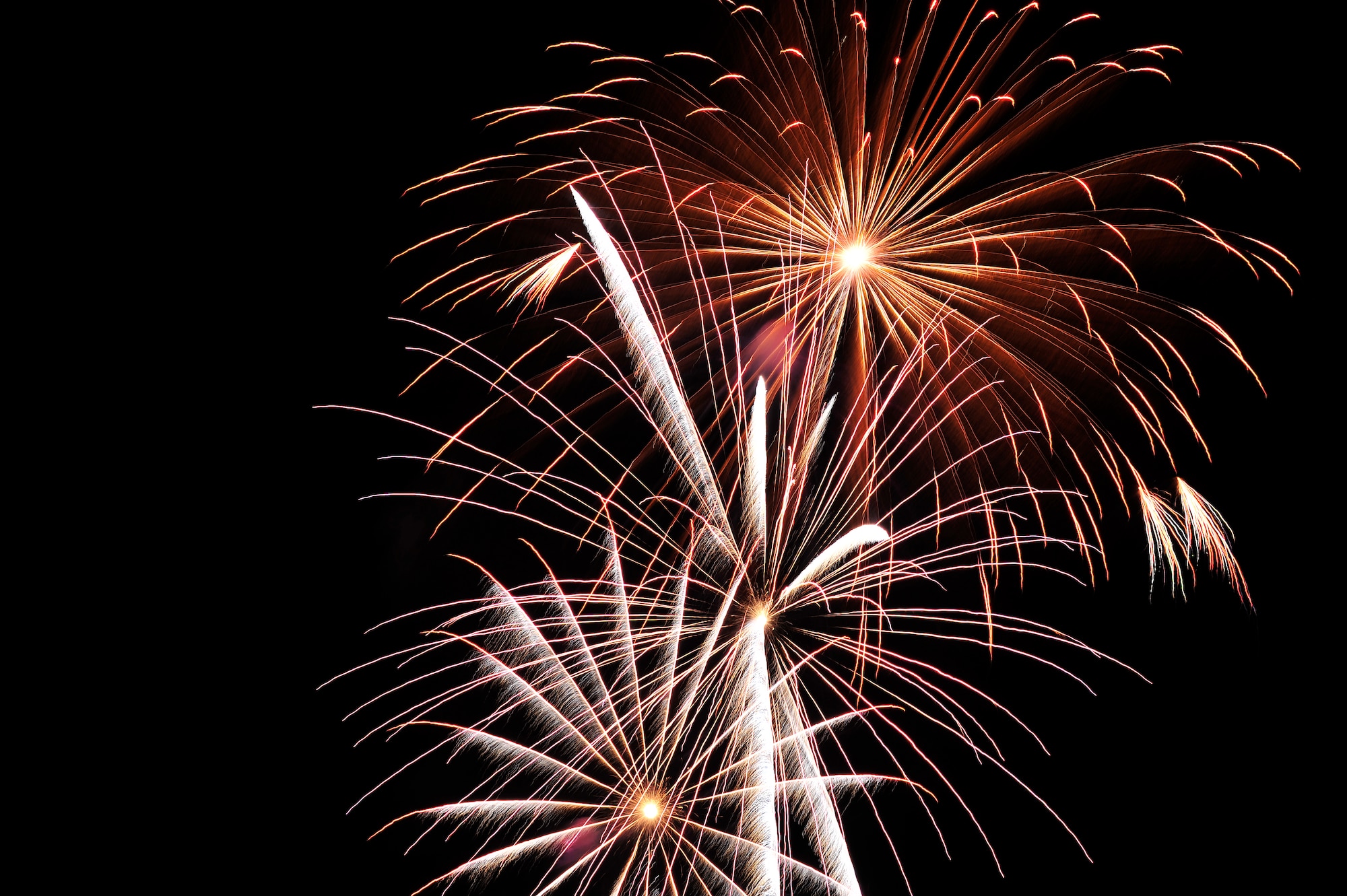 Zambelli Fireworks kicks off the fireworks display for the Jammin Fourth at Dillon Park, Sumter, S.C., July 4, 2012.  Shaw Air Force Base along with the city of Sumter funded the event.(U.S. Air Force photo by Airman Nicole Sikorski/Released)
