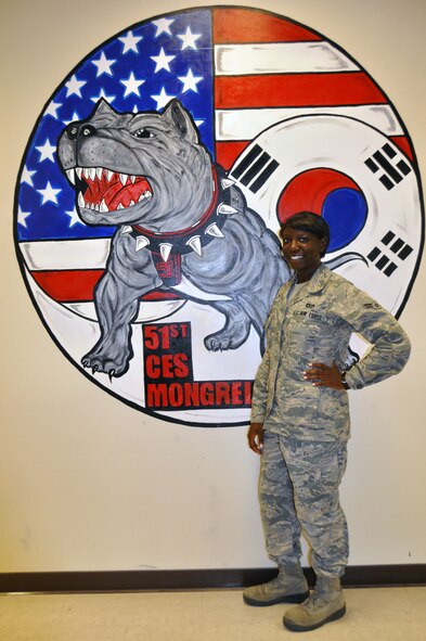 Airman 1st Class Elizabeth Thomas, 51st Civil Engineer Squadron. (U.S. Air Force photo/Senior Airman Michael Battles)