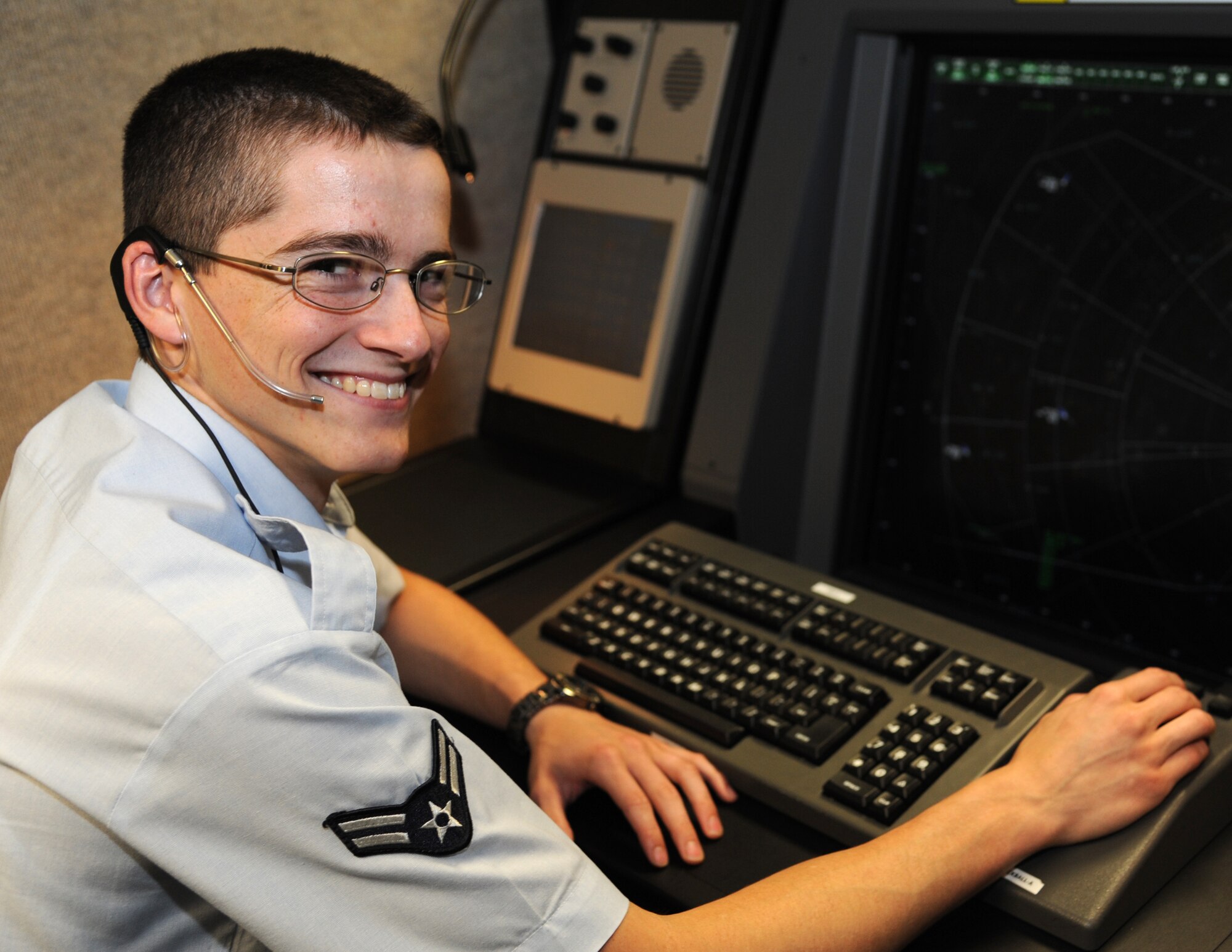 Airman 1st Class Cody O’Connell, an air traffic controller with the 71st Operations Support Squadron, is one of two Ghost Riders selected for promotion to Senior Airman below-the-zone at Vance Air Force Base, Okla. (U.S. Air Force photo/ Airman 1st Class Frank Casciotta)