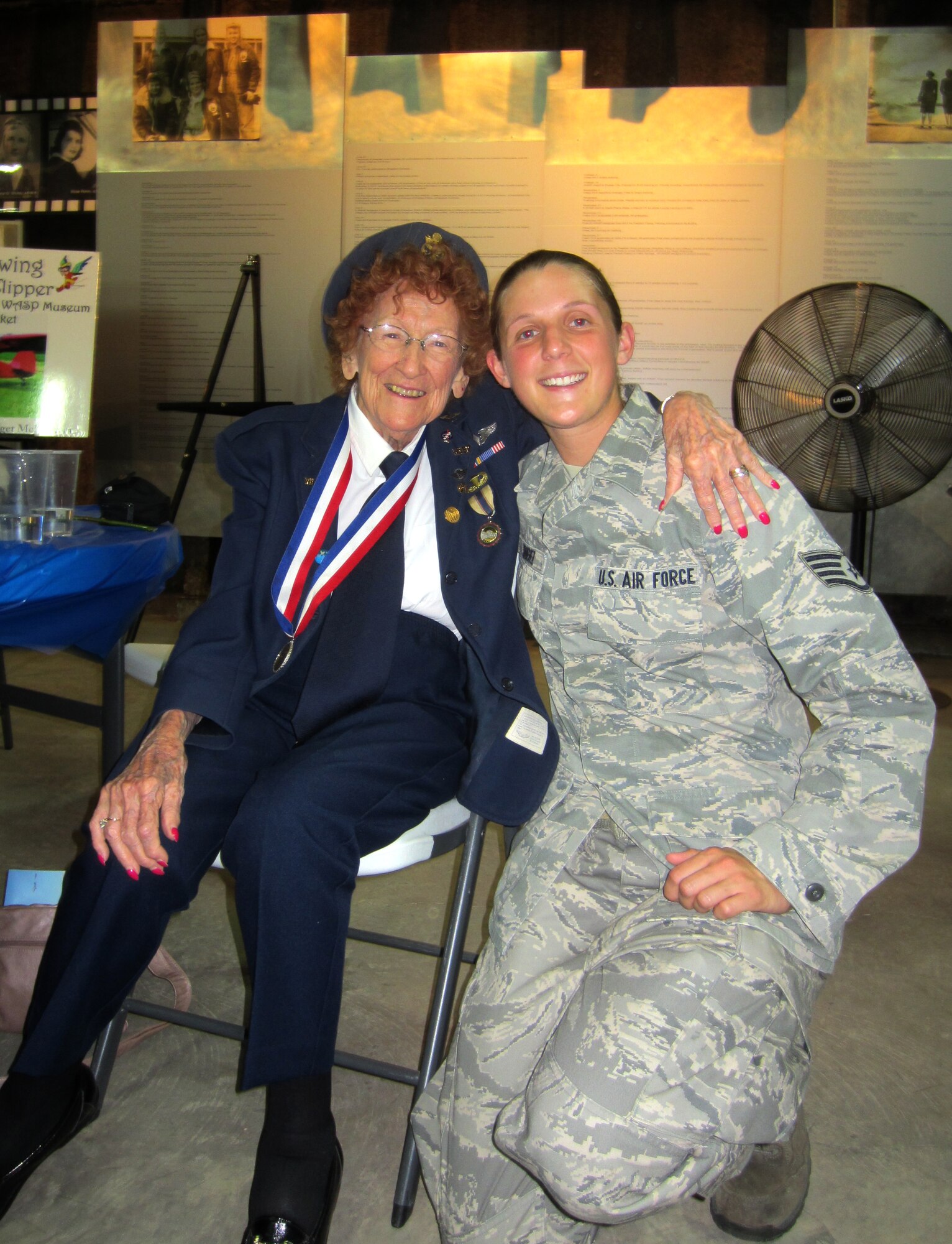 The 442nd Human Resources Development Council sent reservists to the Women Air Force Service Pilot reunion in Sweetwater, Texas in May. The WASPs played an integral role in WWII efforts by piloting and maintaining aircraft. The 442nd HRDC is part of the 442nd Fighter Wing, an A-10 Thunderbolt II Air Force Reserve unit at Whiteman Air Force Base, Mo. (U.S. Air Force photo/courtesy photo) 
