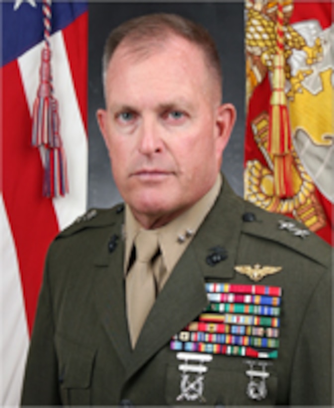 Major General Fox assumed duties as the Commanding General of II Marine Expeditionary Force on 13 July 2012. 

Major General Fox was born in Spokane, Washington. He received a Bachelor of Arts Degree in Political Science from Eastern Washington University in 1977, entered the Marine Corps through the Platoon Leaders Class Program, and was commissioned a Second Lieutenant in June 1977. He was designated a Naval Aviator in August 1979.