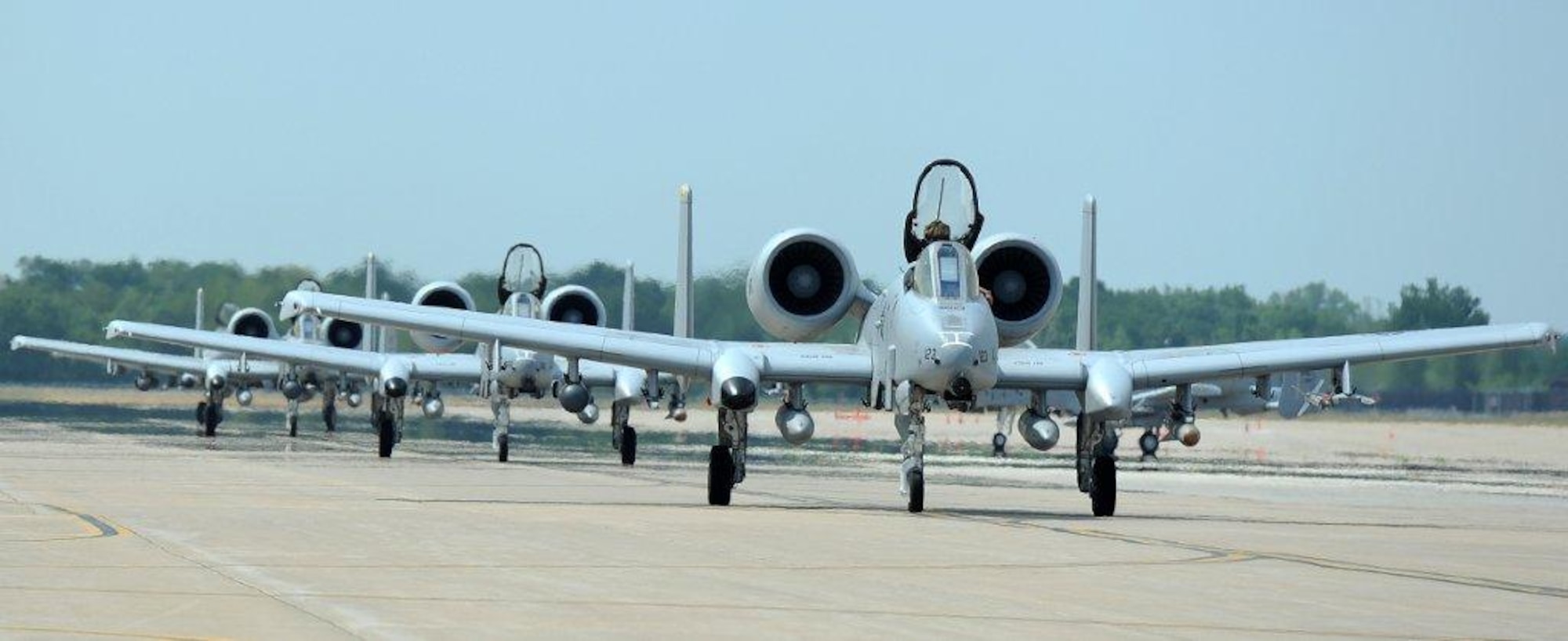About 200 reservists and approximately a dozen A-10 Thunderbolt II aircraft from the 442nd Maintenance and Operations Group left today for Eielson Air Force Base, Alaska, to participate in Distant Frontier, a live-munitions exercise. The 442nd MXG and OG are part of the 442nd Fighter Wing, an A-10 Thunderbolt II Air Force Reserve unit at Whiteman Air Force Base, Mo. U.S. Air Force photo/Senior Airman Nicholas Wilson)