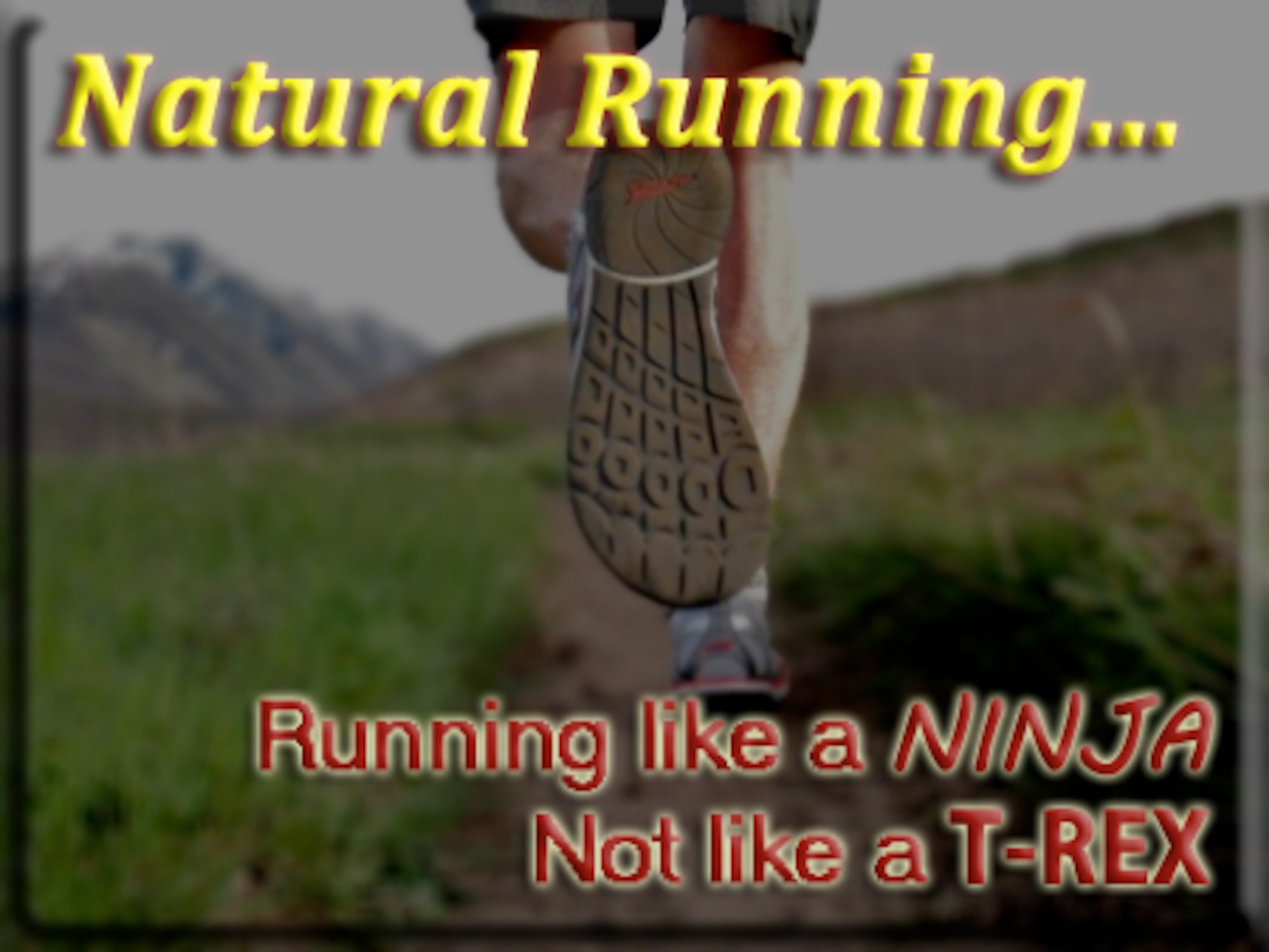 Running naturally has improved my run time, increased my endurance and strengthened my leg muscles by leaps and bounds. But if my testimony isn’t enough, consider this: no ninja has ever been eaten by a dinosaur. (U.S. Air Force graphic illustration by Senior Airman Benjamin Stratton/Released)