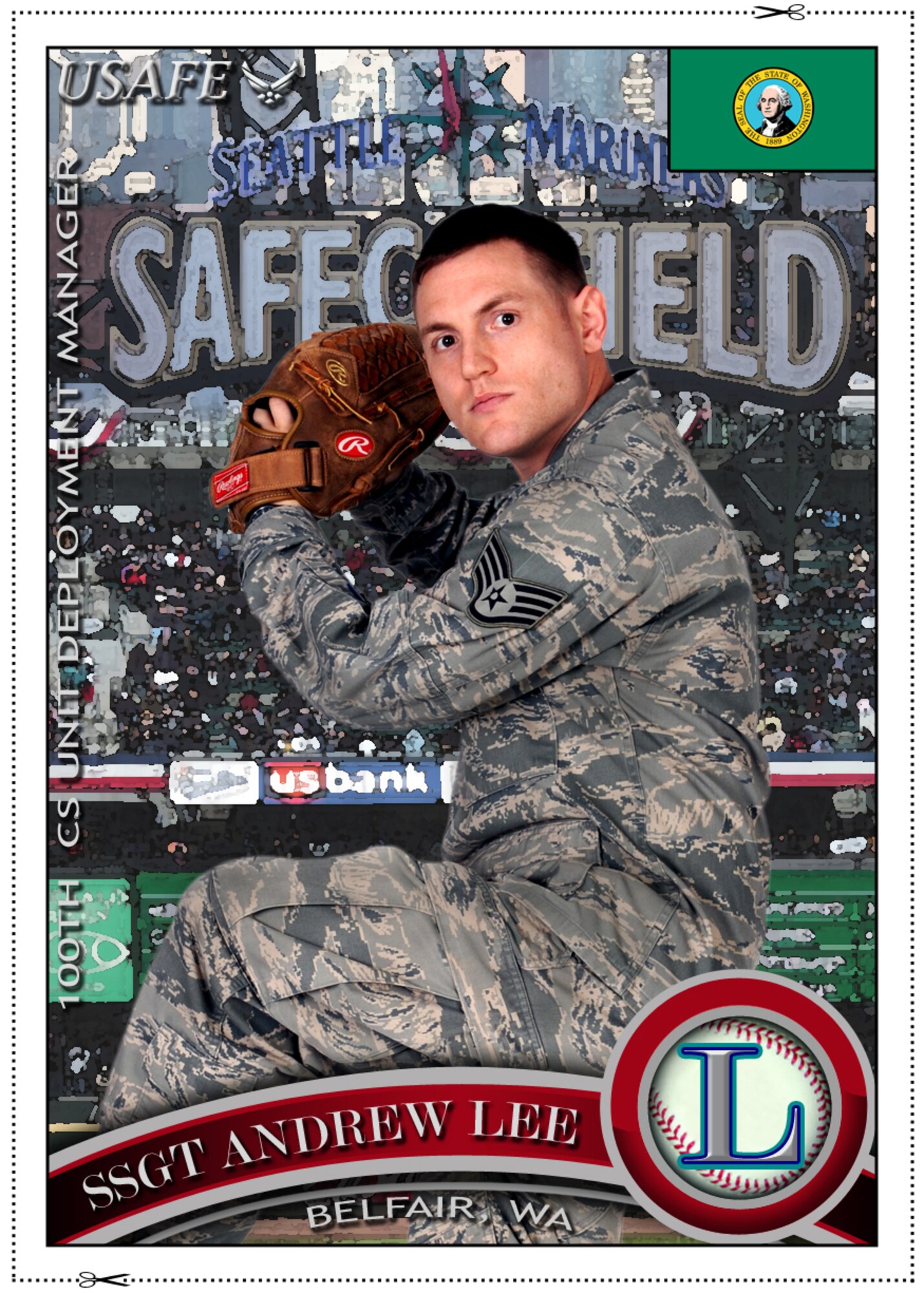 Staff Sgt. Andrew Lee, 100th Communications Squadron, describes how he believes standing as one, the Air Force is strong, and relays his excitement for the upcoming Olympic Games. Lee is the 100th CS unit deployment manager, and hails from Belfair, Wash. Here’s what he had to say about the Games: “I am a big sports fan and I always root for my hometown team. And I think it’s great when we can bring the entire U.S. together to root for the same team.” (U.S. Air Force photo illustration/Tony Dineen)
