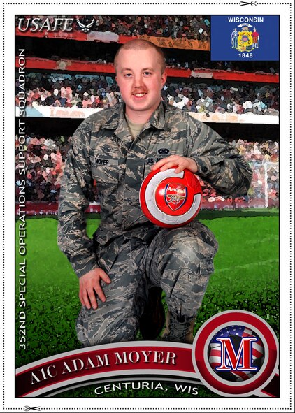 Airman 1st Class Adam Moyer, 352nd Special Operations Support Squadron, describes how he believes standing as one, the Air Force is strong, and relays his excitement for the upcoming Olympic Games. Moyer is an 352nd SOSS Aircrew Flight Equipment journeyman and hails from Milltown, Wis. “Being stationed in America’s military overseas is alike to one certain aspect of the Olympics in that it grants the opportunity to diversify our outlook on the world at large and offers us the chance to learn from others’ cultures where we would generally have not and hopefully attain some sort of peace,” he said. (U.S. Air Force photo illustration/Tony Dineen)