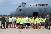 YOUNGSTOWN AIR RESERVE STATION, Ohio -- Youngstown Air Reserve Station hosted 40 members of the Alliance Area Ulster Project, which included approximately 15 Irish students, during a base tour here, July 13, 2012. According to the website, the Ulster Project is dedicated to promoting a peaceful parity of esteem between Roman Catholics and Protestants in Northern Ireland by building tolerance, trust and ongoing positive relationships among potential leaders from these Christian traditions. (U.S. Air Force photo/Staff Sgt. Megan Tomkins)