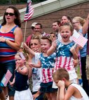 A Minnesota Air National Guard C-130 “Hercules” brings home about thirty Airmen from deployment to Southwest Asia on July 15, 2012 to the St. Paul Air Guard base, greeted by enthusiastic family and friends. One more C-130 is scheduled to arrive, with about another thirty Airmen aboard, redeploying back to the 133rd Airlift Wing. USAF official photo by Tech. Sgt. Erik Gudmundson