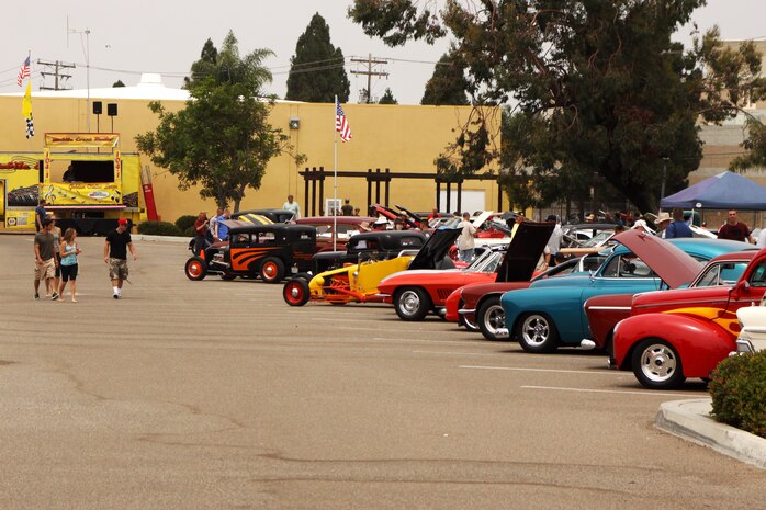 Service members and civilians attended the 9th annual Marine Corps Community Service Auto Skills Center Car and Motorcycle Show aboard Marine Corps Recruit Depot San Diego July 14. The purpose was to provide everyone with an event they could all enjoy while showcasing classic and custom vehicles.