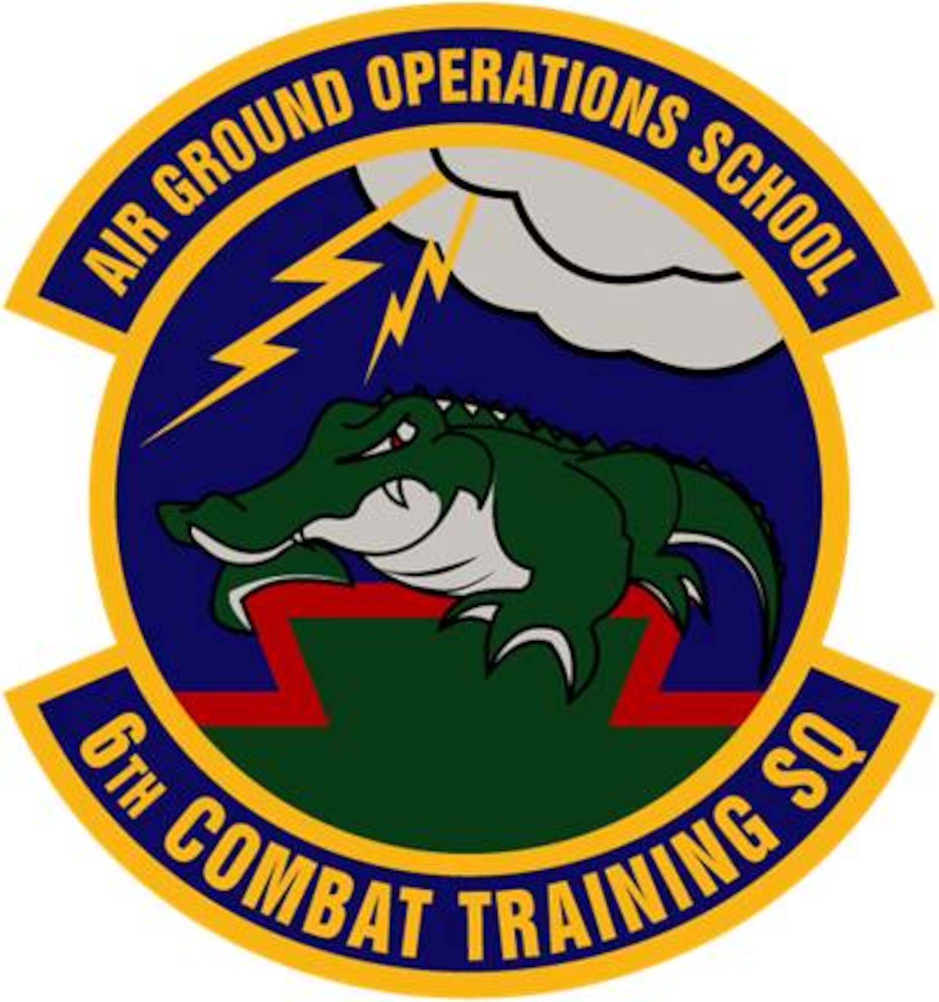 The emblem of the 6th Combat Training Squadron.
