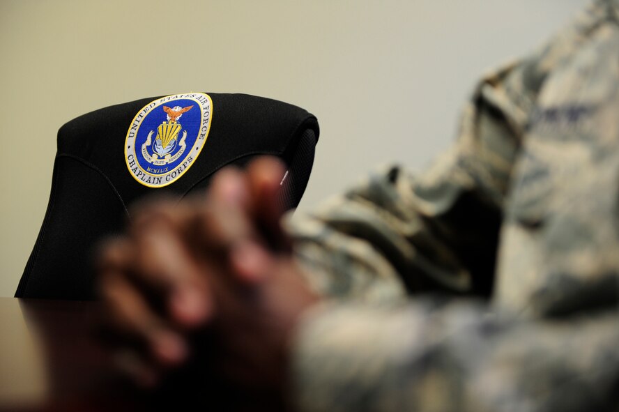 Counseling is one of the services offered through Army and Air Force Chaplains at Shaw Air Force Base, S.C., July 16, 2012. During these sessions Airmen can receive either religious or non-religious guidance for problems they are experiencing in their life. Anything discussed with a Chaplain is in full confidence, and cannot be disclosed to anyone (regardless of rank) without the counselee’s consent. (U.S. Air Force photo/Airman 1st Class Daniel Blackwell/Released)