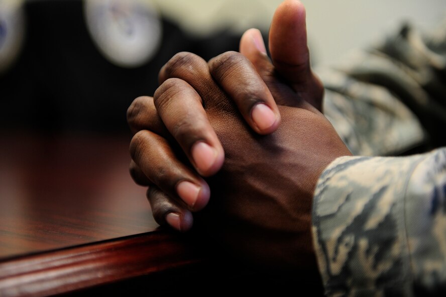 Counseling is one of the services offered through Army and Air Force Chaplains at Shaw Air Force Base, S.C., July 16, 2012. During these sessions Airmen can receive either religious or non-religious guidance for problems they are experiencing in their life. Anything discussed with a Chaplain is in full confidence, and cannot be disclosed to anyone (regardless of rank) without the counselee’s consent. (U.S. Air Force photo/Airman 1st Class Daniel Blackwell/Released)
