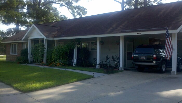 Forest City Communities recently announced their July Yard of the Month winners at Joint Base Charleston – Air Base. This yard belongs to Airman 1st Class Joshua Anderson from the 437th Aircraft Maintenance Squadron. Yard of the Month winners receive a gift card for a local home improvement store. (Courtesy photo)
