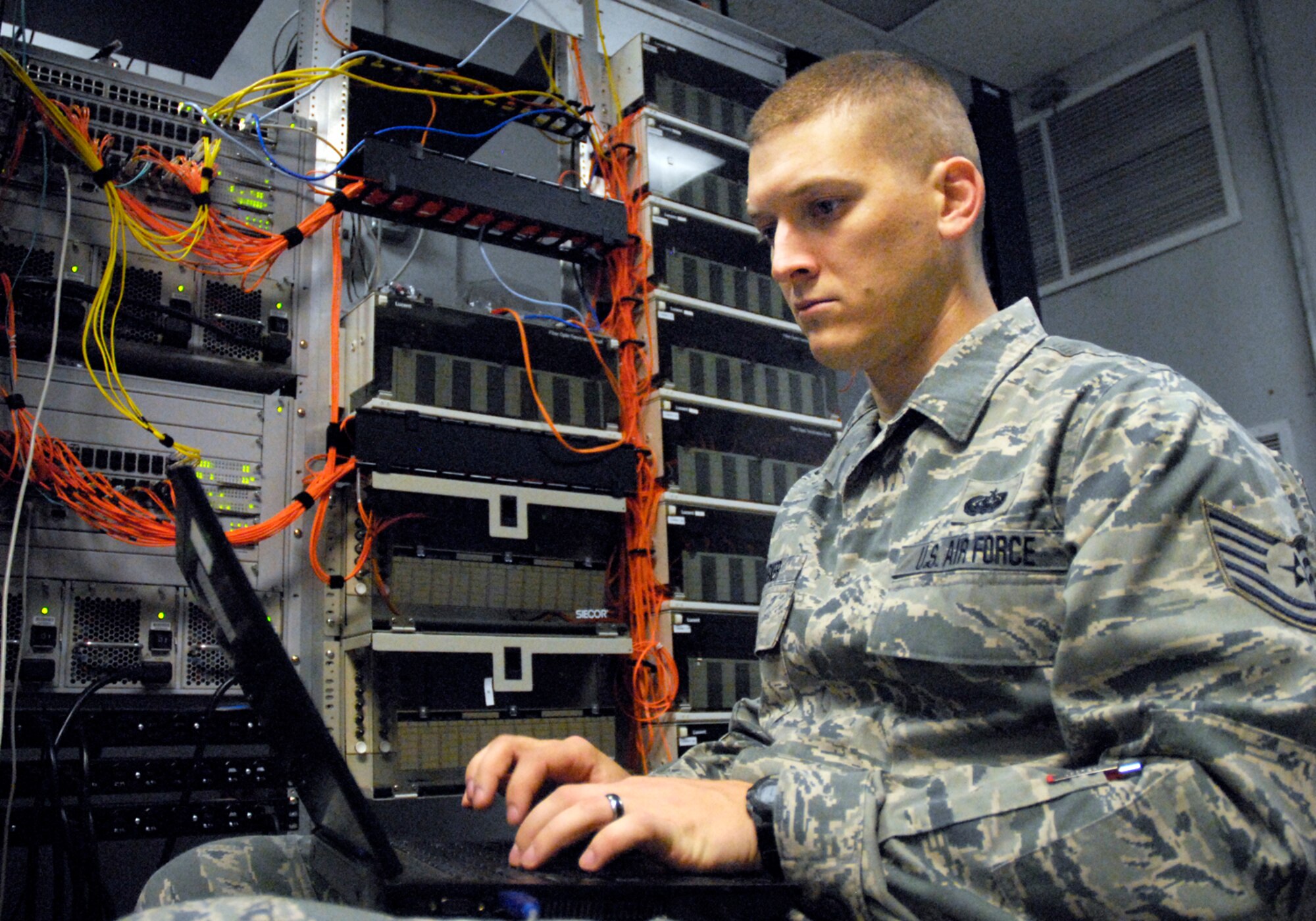 Technical Sergeant Daniel Parker recently received the honor of Distinguished Graduate while attending the Enlisted Professional Education Centers Satellite NCO Academy, Class 12-4, McGhee Tyson Air National Guard base, TN.  TSgt Parker is a Network Specialist with the 138th Fighter Wing's Communications Flight, Oklahoma Air National Guard, Tulsa OK.