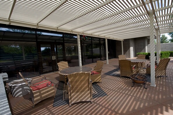 The Gunfighter club offers a great patio to sit at during lunch or evenings to enjoy the Idaho weather.  Even though the Air Force has to cut costs in numerous ways because of budgetary woes, it's within each Airman’s power to enable the club and other services to be vibrant and readily available. (U.S. Air Force photo/ Staff Sgt. Roy Lynch)