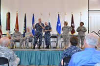 (May 30, 2012) Instructors and staff of the Medical Education & Training Campus (METC) were given the opportunity of a lifetime when Lt. Gen. Charles Green, surgeon general of the Air Force; Vice Adm. Matthew Nathan, surgeon general of the Navy and chief, Bureau of Medicine and Surgery; and Lt. Gen. Patricia Horoho, surgeon general and commanding general, U.S. Army Medical Command and their senior enlisted leaders conducted All Hands calls during a visit to METC on May 30. 

(U.S. Navy photo by Lisa Braun/Released)
