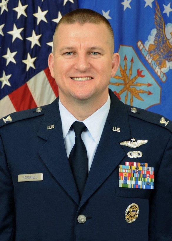 Colonel Schofield is Vice Commander of the 80th Flying Training Wing which conducts the Euro-NATO Joint Jet Pilot Training Program, the world's only internationally manned and managed Undergraduate Pilot Training program.  Colonel Schofield is a senior pilot with over 1,700 total flight hours and has flown 259 combat hours in the F-16.
