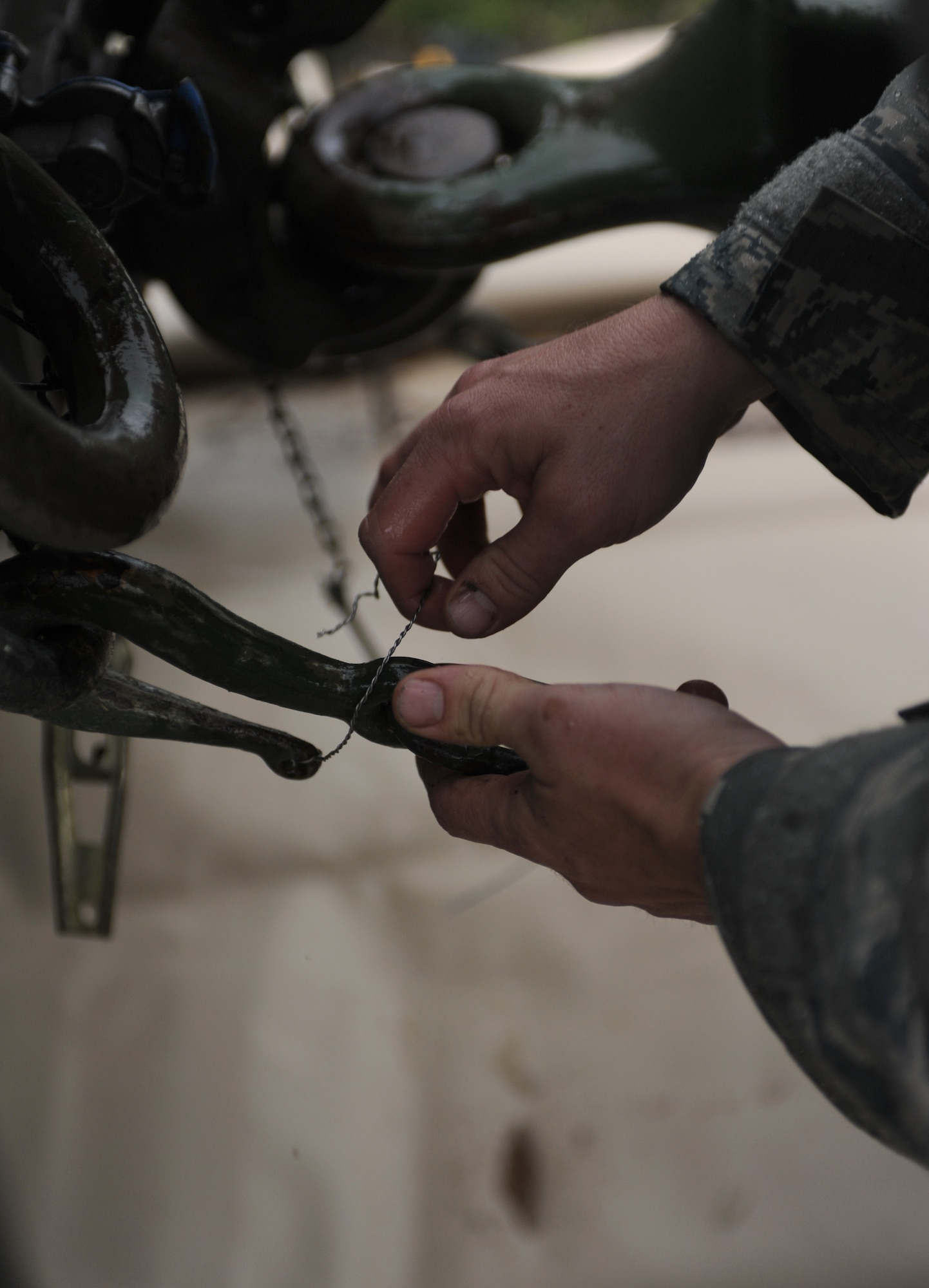 GEROLSTEIN, Germany – Tech. Sgt. Travis Bulter, 606th Air Control Squadron vehicle maintenance technician, unhitches a trailer with pallets of supplies during Eifel Strike 2012 July 12 here. Eifel Strike is an annual field training exercise in which Airmen build a controlled radar site, and a control and reporting center to work and live from for a week. Exercises like this help Spangdahlem Airmen prepare for contingency operations around the world. It also designed to give them the practice, skills and experience they need to deploy efficiently and effectively within a moment’s notice. (U.S. Air Force photo by Senior Airman Natasha Stannard/Released)