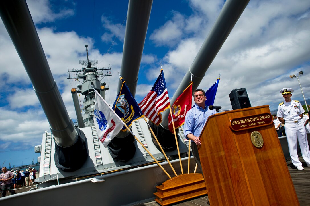 Deputy Defense Secretary Ashton B. Carter Addresses Service Members ...