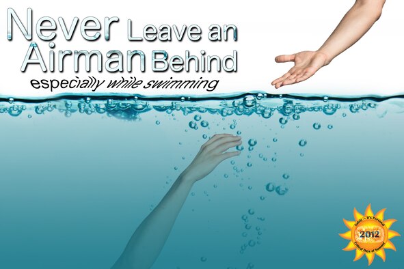 Swimming is one of the most popular summer activities. According to the International Life Saving Federation website, more than 1 million people die each year from drowning. During the Critical Days of Summer, stay safe and always swim with a companion to reduce your risk of drowning or sustaining an injury. (U.S. Air Force illustration by Staff Sgt. Jamal D. Sutter/Released)