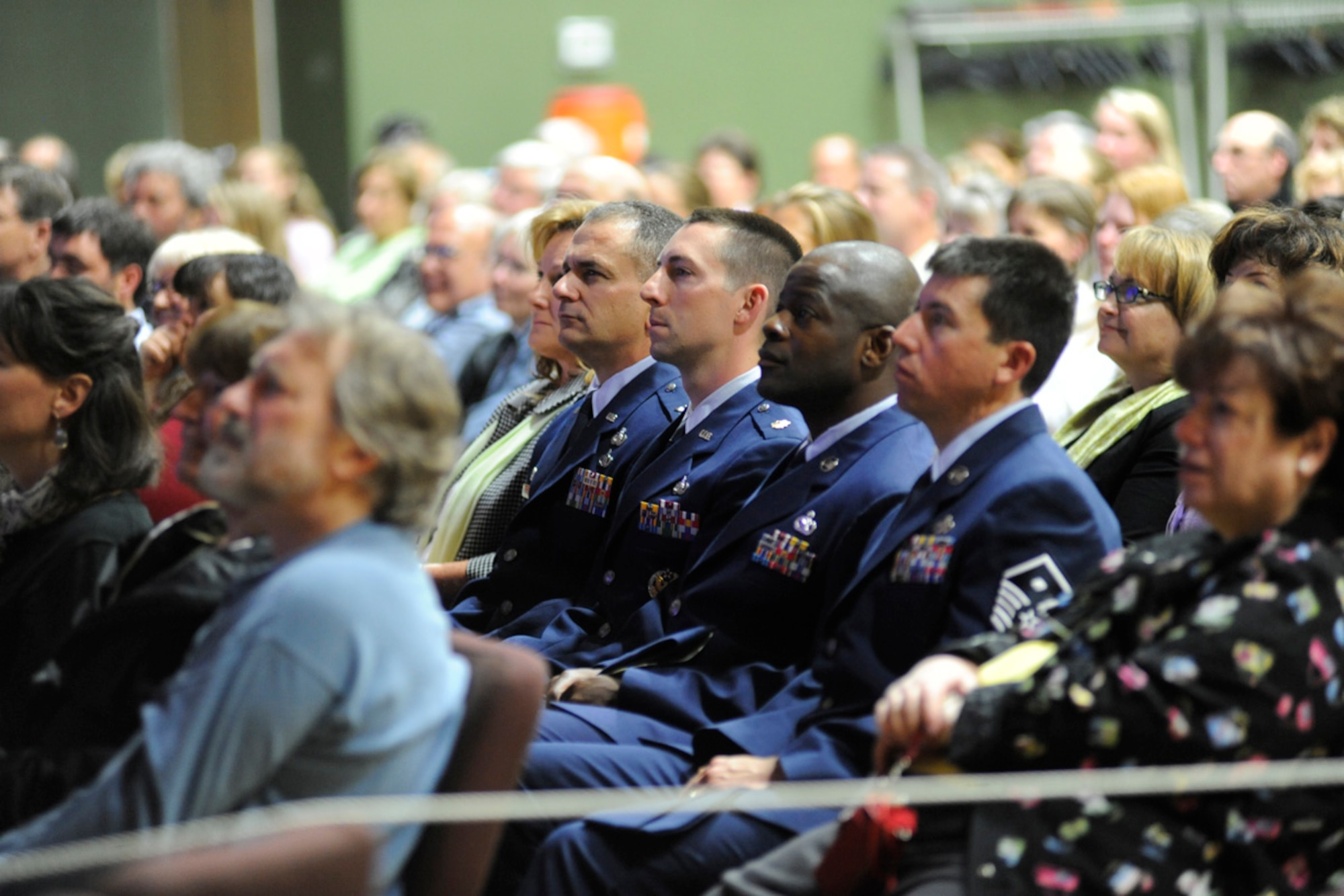 JOINT BASE ELMENDORF-RICHARDSON, Alaska -- Family and friends of Michael LeMaitre remember Michael during a celebration of life ceremony held at Anchorage City Church July 13. Michael went missing during the 85th Annual Mount Marathon Race. (U.S. Air Force photo/ Staff Sgt. Barnett.)