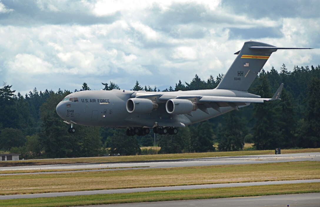C-17 Globemaster III demonstration team performs at McChord Field