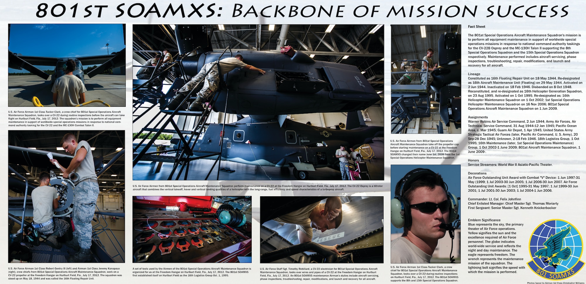 (U.S. Air Force photos and layout/Airman 1st Class Christopher Williams)(RELEASED)