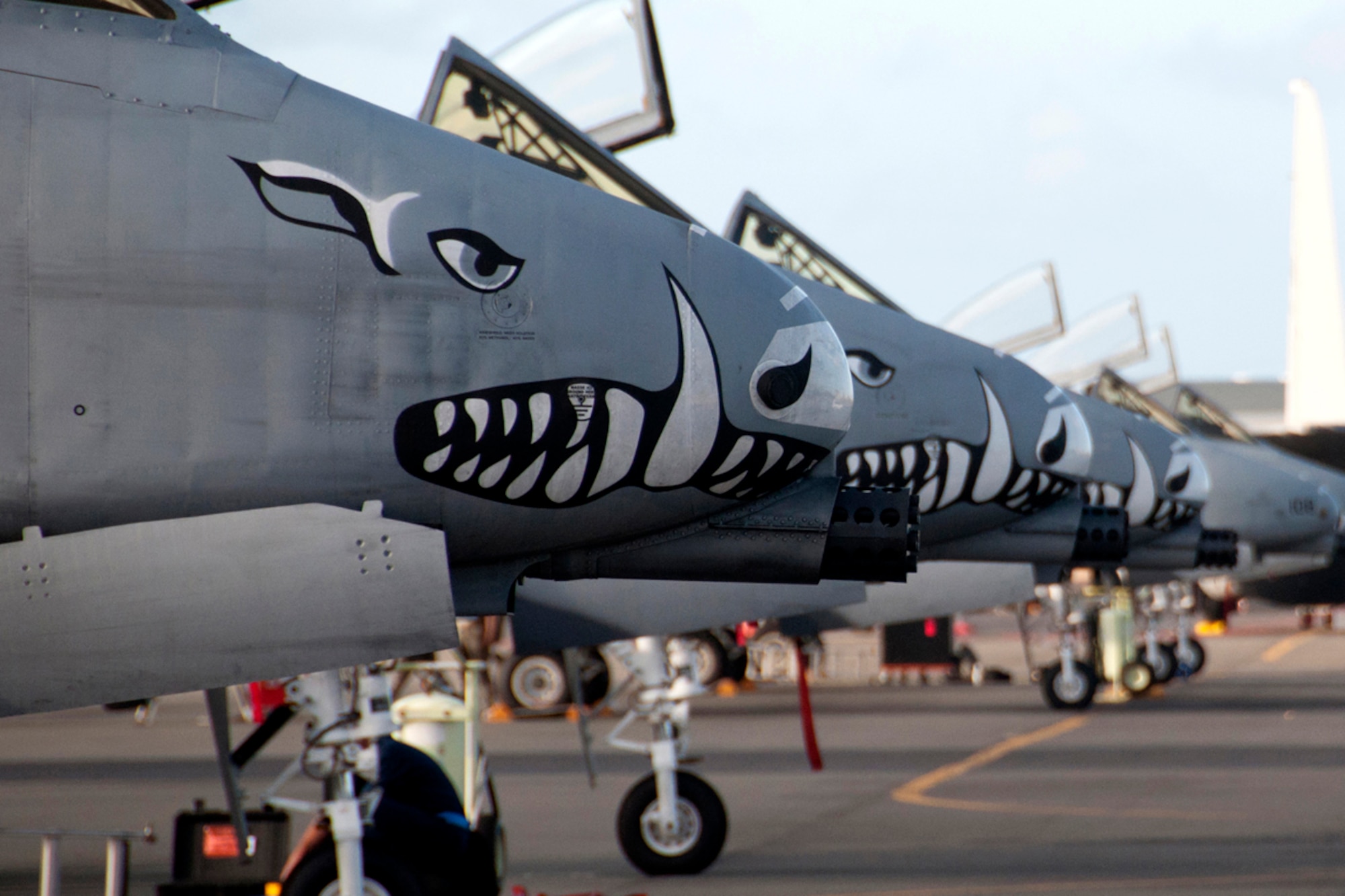 JOINT BASE PEARL HARBOR-HICKAM, Hawaii - A-10 Thunderbolt IIs from the 47th Fighter Squadron, Barksdale Air Force Base, La., are readied for a mission as part of the Rim of the Pacific military exercise July 17, 2012, at Joint Base Pearl Harbor-Hickam, Hawaii. Twenty-two nations, more than 40 ships and submarines, more than 200 aircraft and 25,000 personnel are participating in RIMPAC from June 29 to Aug. 3, in and around the Hawaiian Islands. The world's largest international maritime exercise, RIMPAC provides a unique training opportunity that helps participants foster and sustain the cooperative relationships that are critical to ensuring the safety of sea lanes and security on the world's oceans. RIMPAC 2012 is the 23rd exercise in the series that began in 1971. (U.S. Air Force Photo by Staff Sgt. Ted Daigle/Not Released)